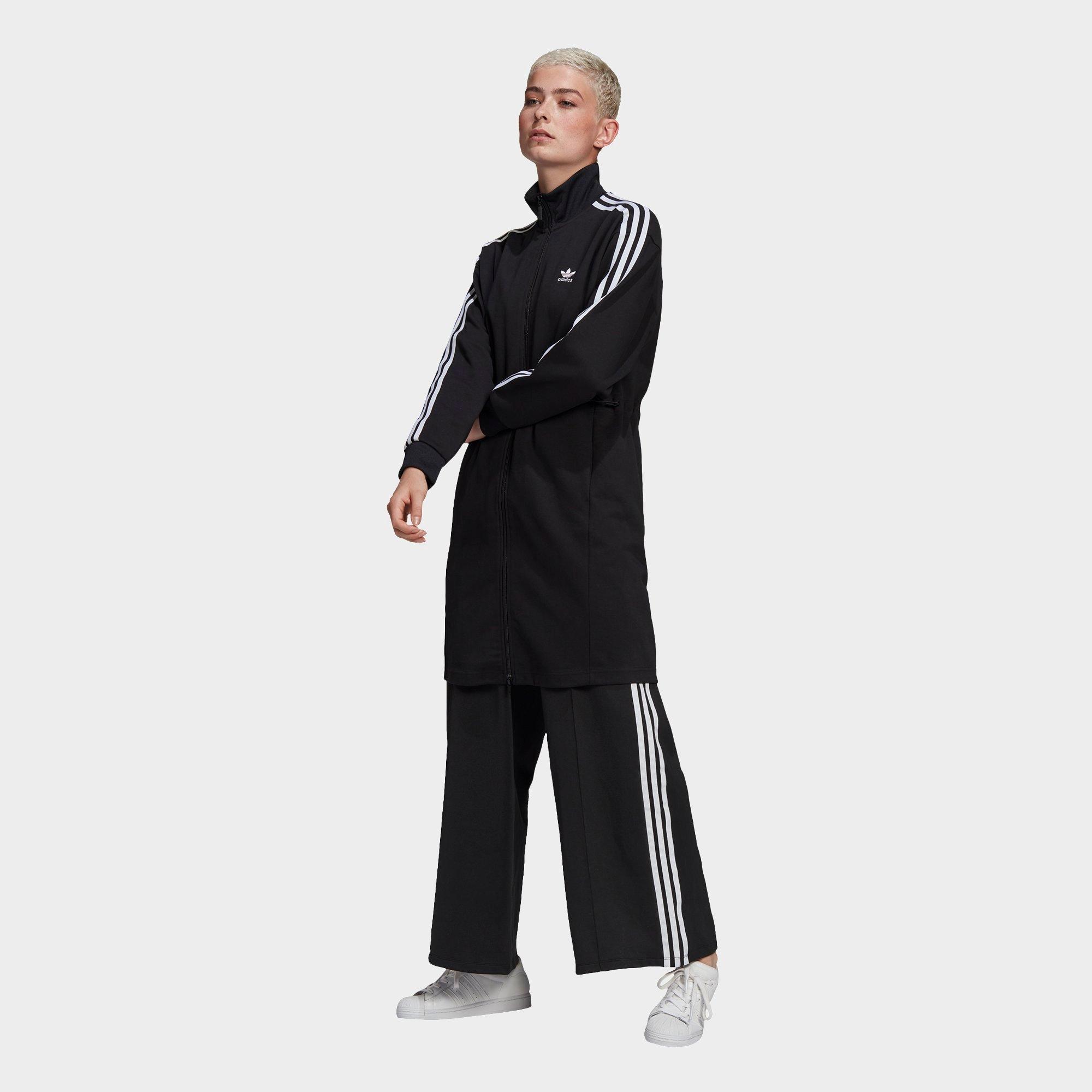 white adidas track jacket women's