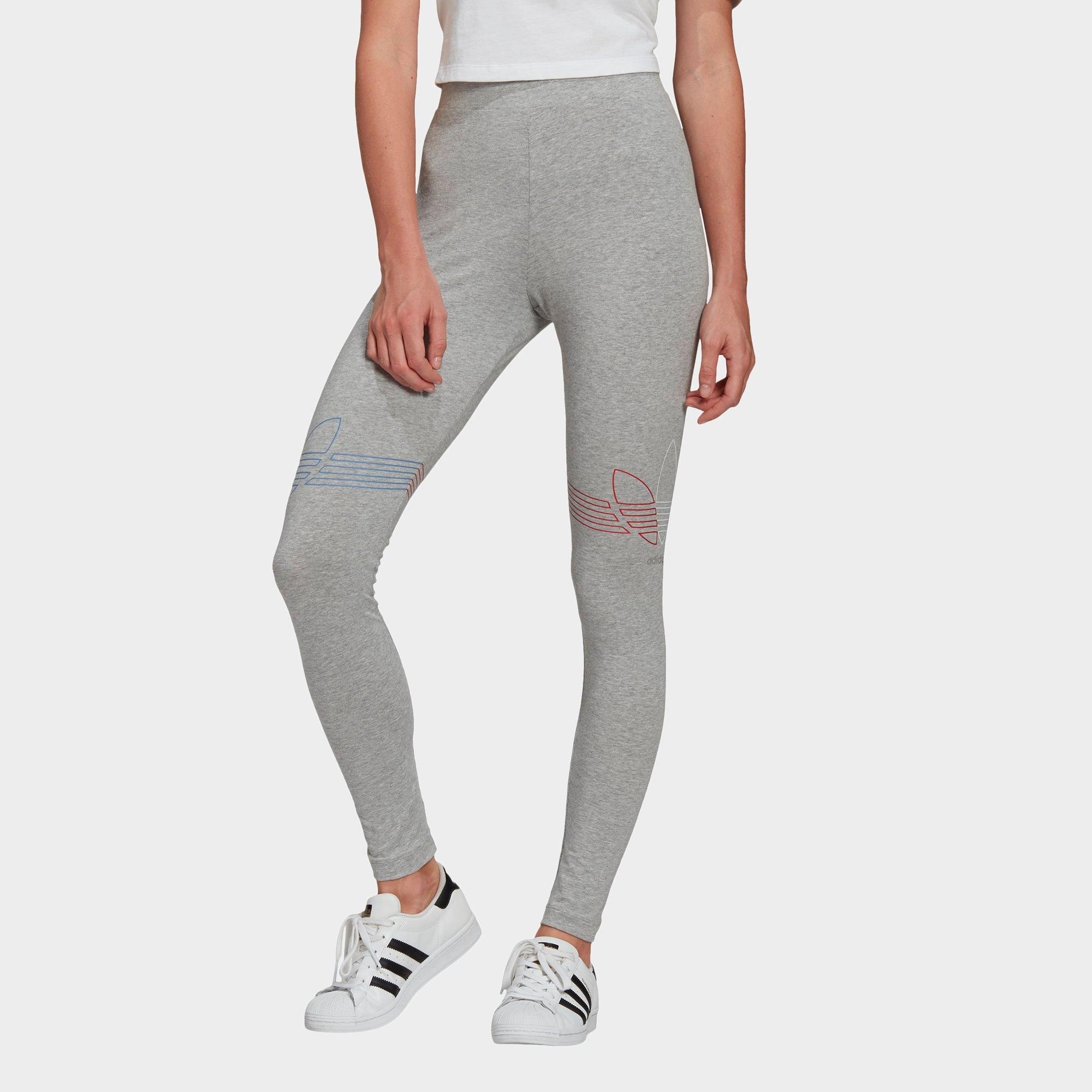 adidas originals ryv trefoil leggings in gray