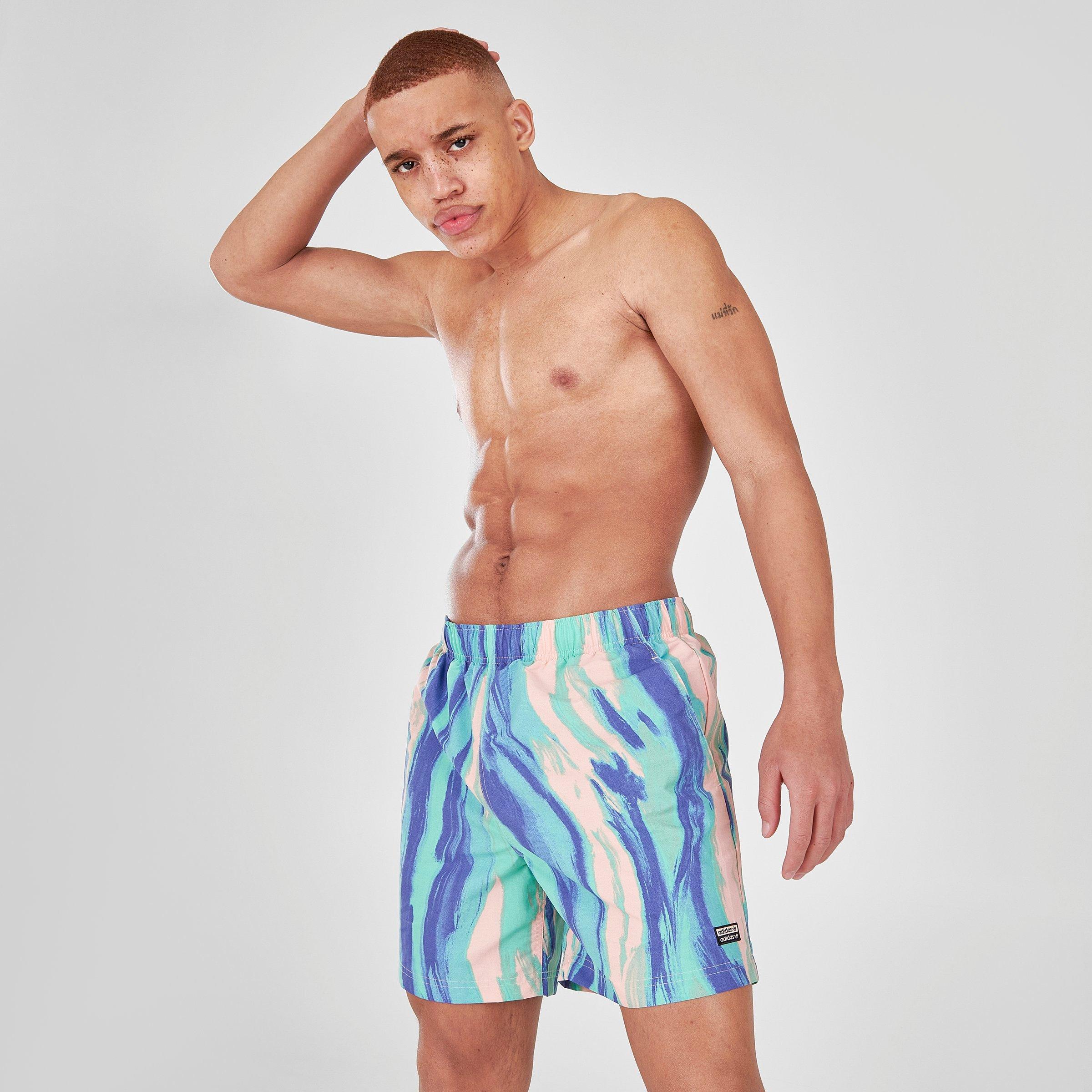 Men S Adidas Originals R Y V Allover Print Swim Shorts Jd Sports