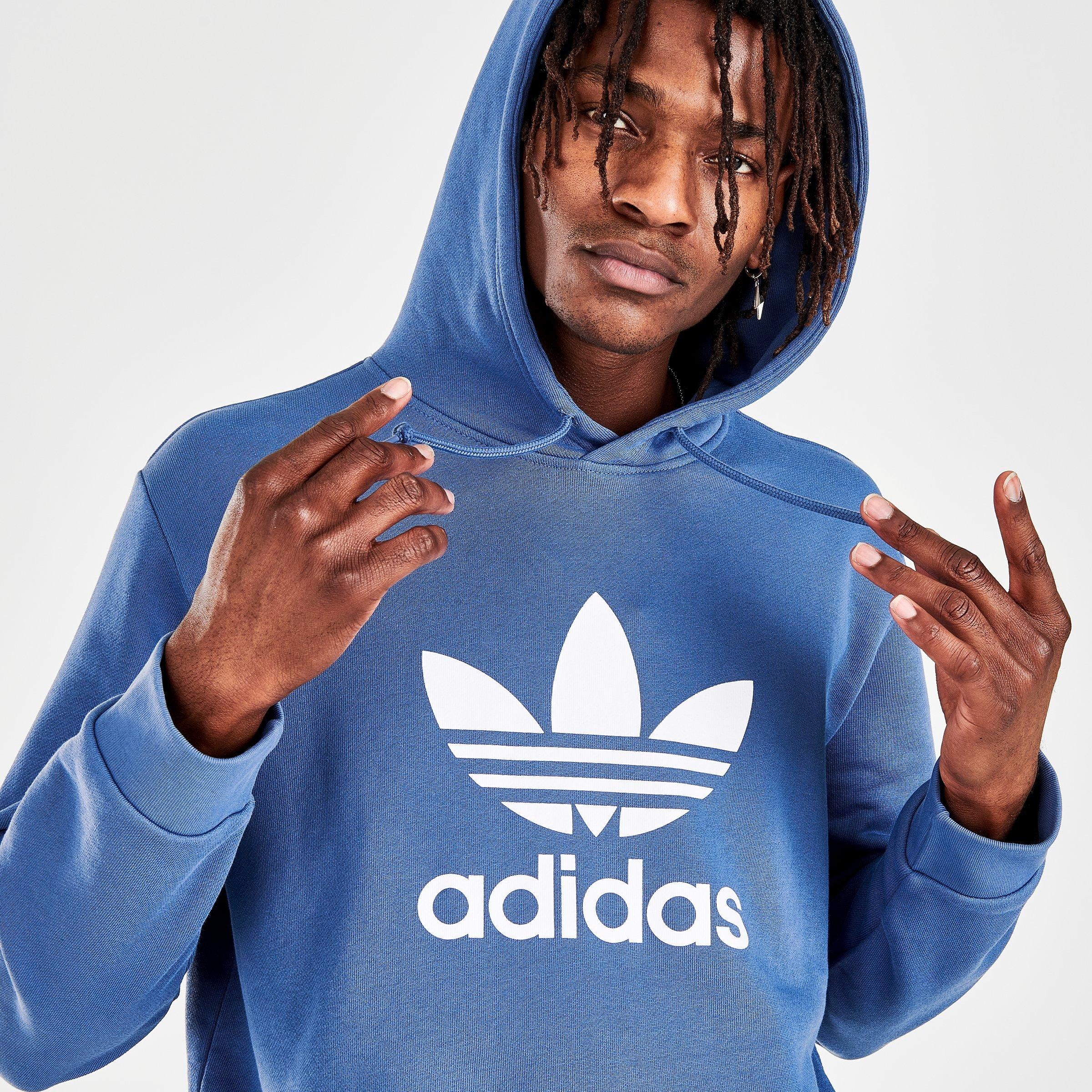 adidas trefoil hoodie sizing