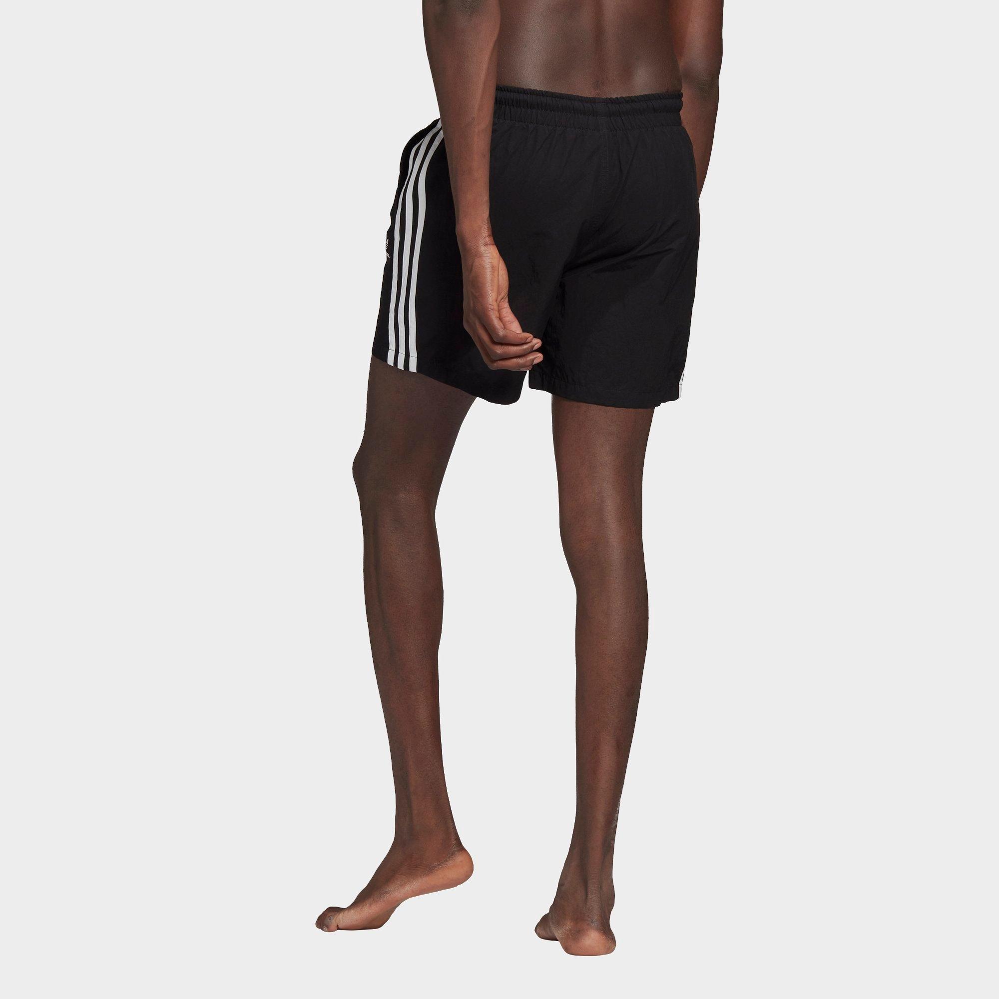 mens 3 stripe adidas shorts