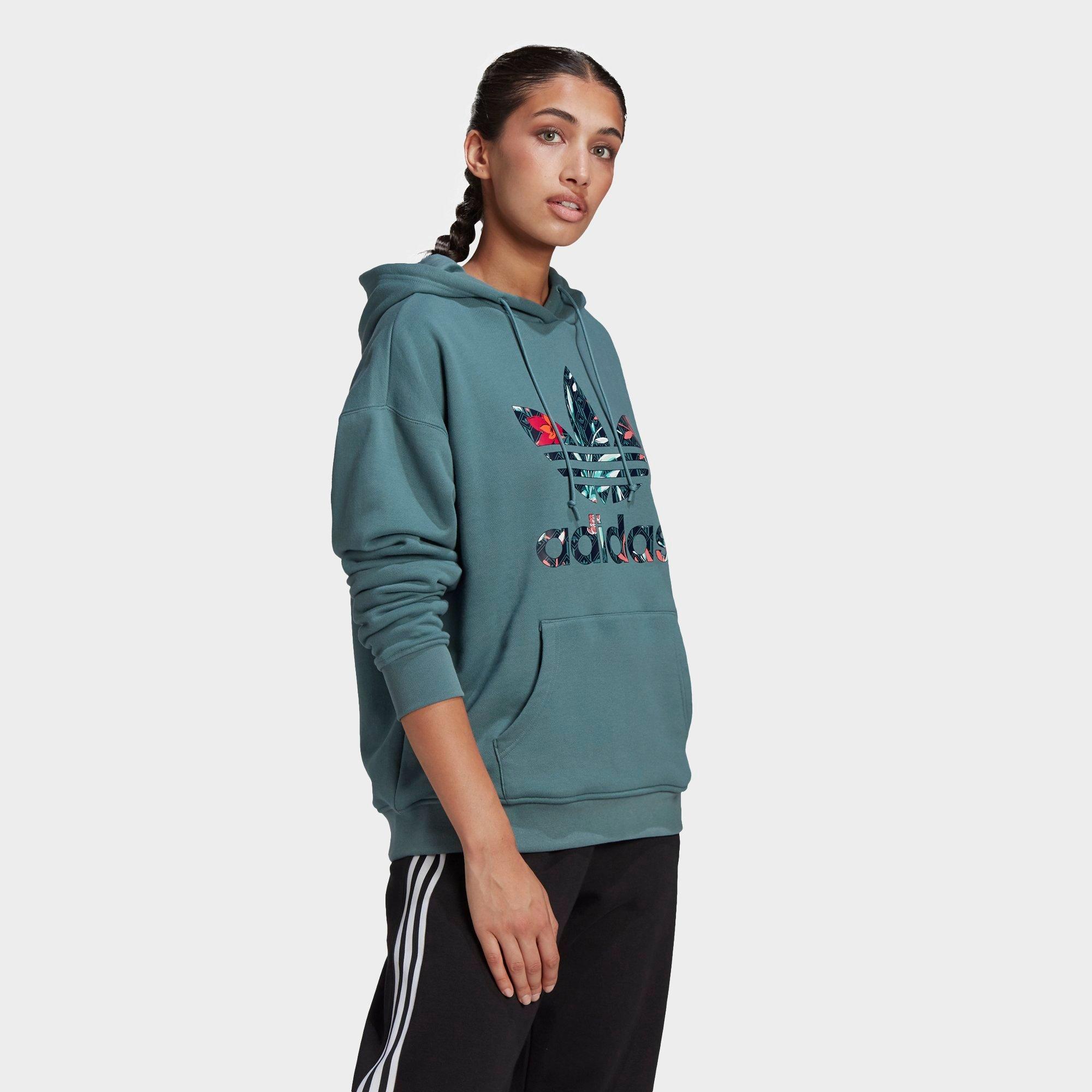 the north face embroidered logo crop hoodie