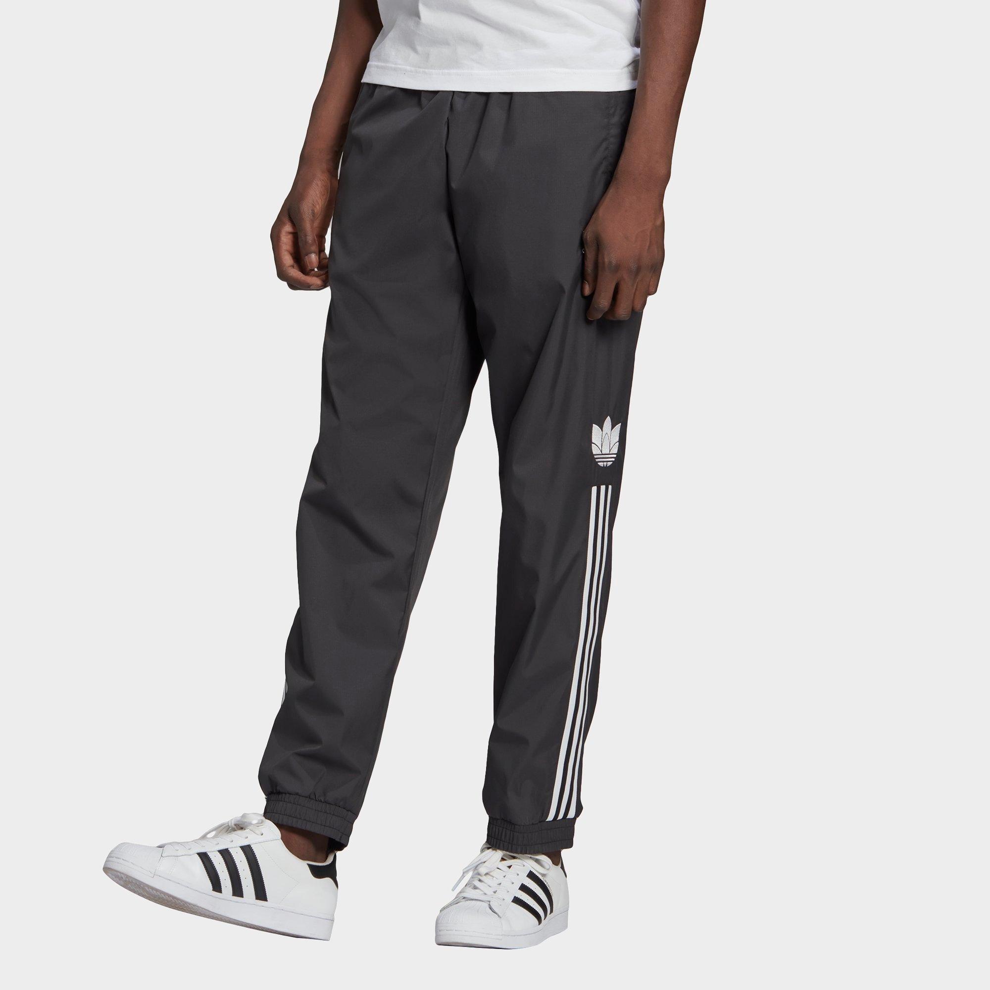 adidas originals trefoil stripe fleece track pants