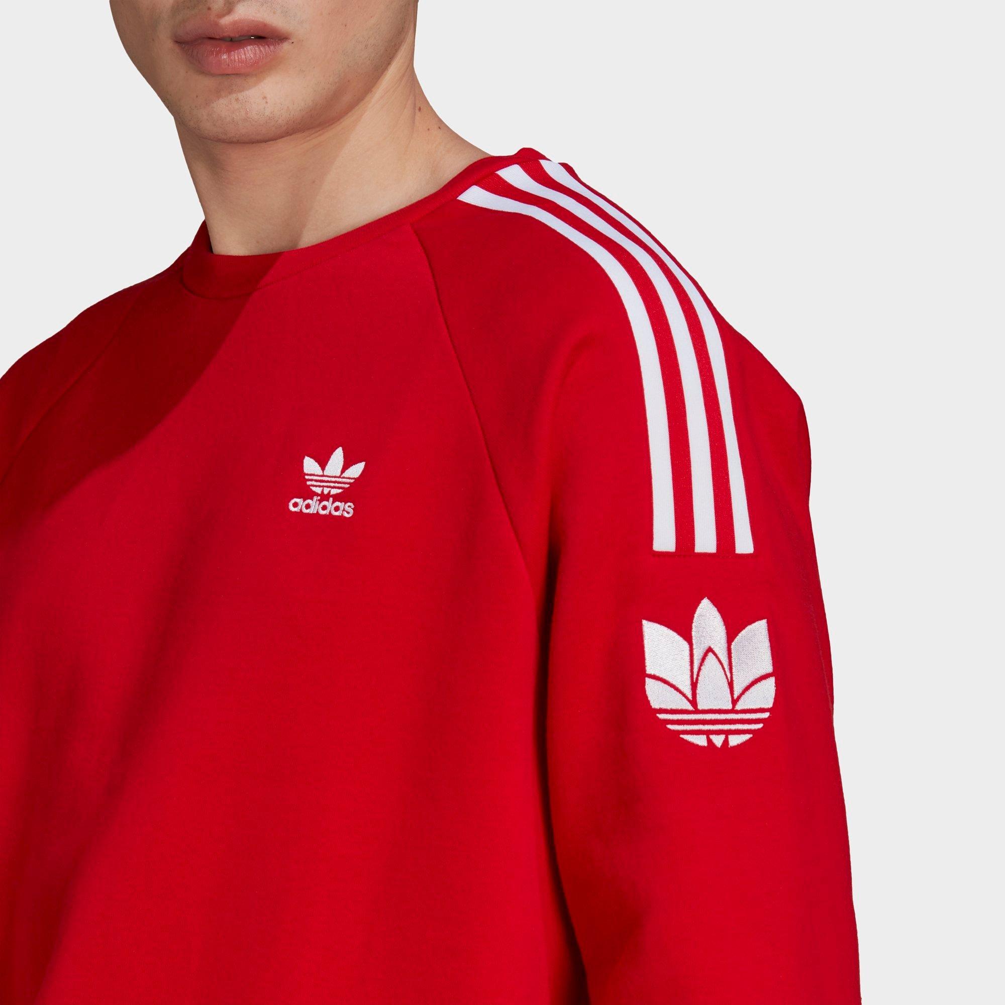 adidas originals adicolour oversized crew neck sweatshirt with trefoil logo