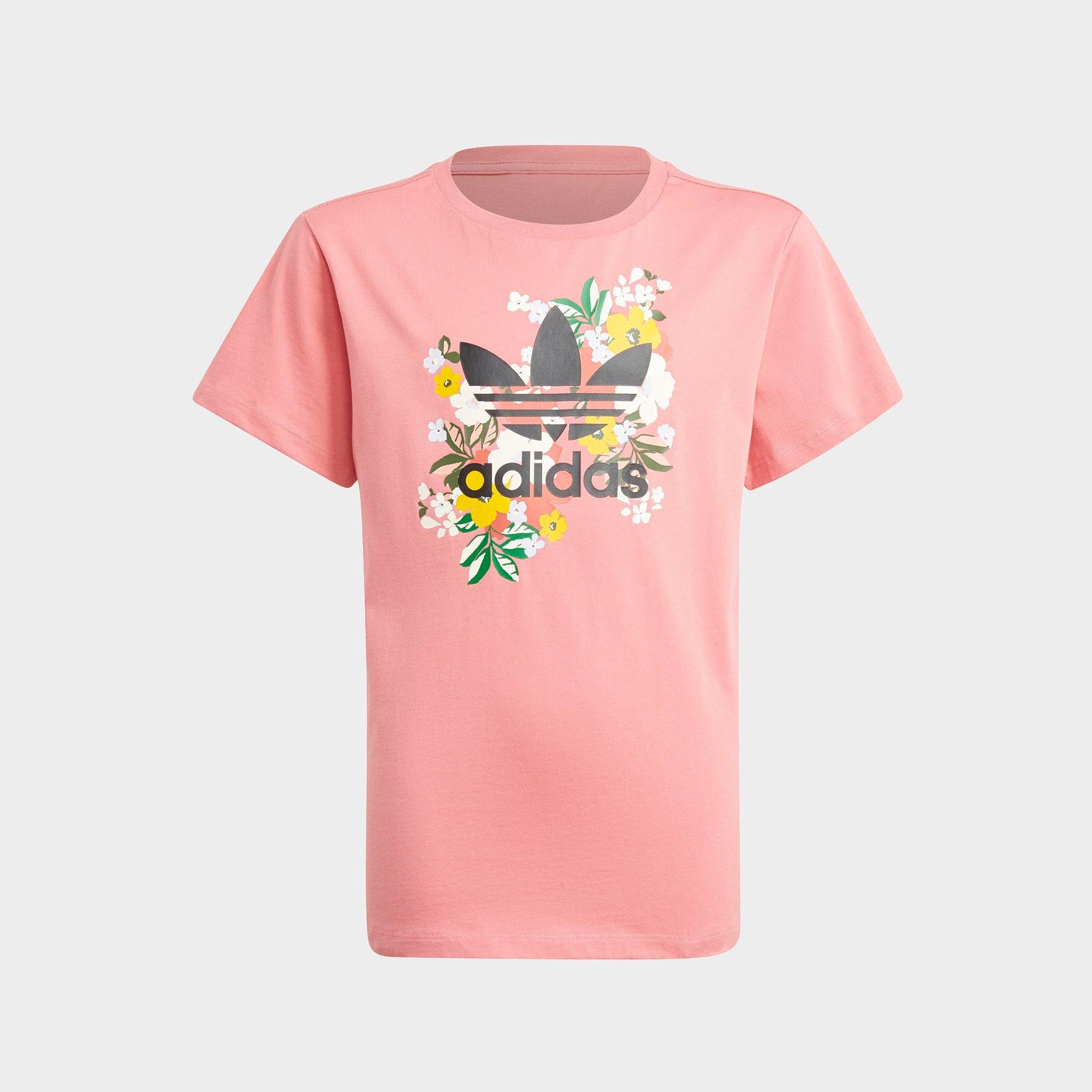 girls black adidas t shirt