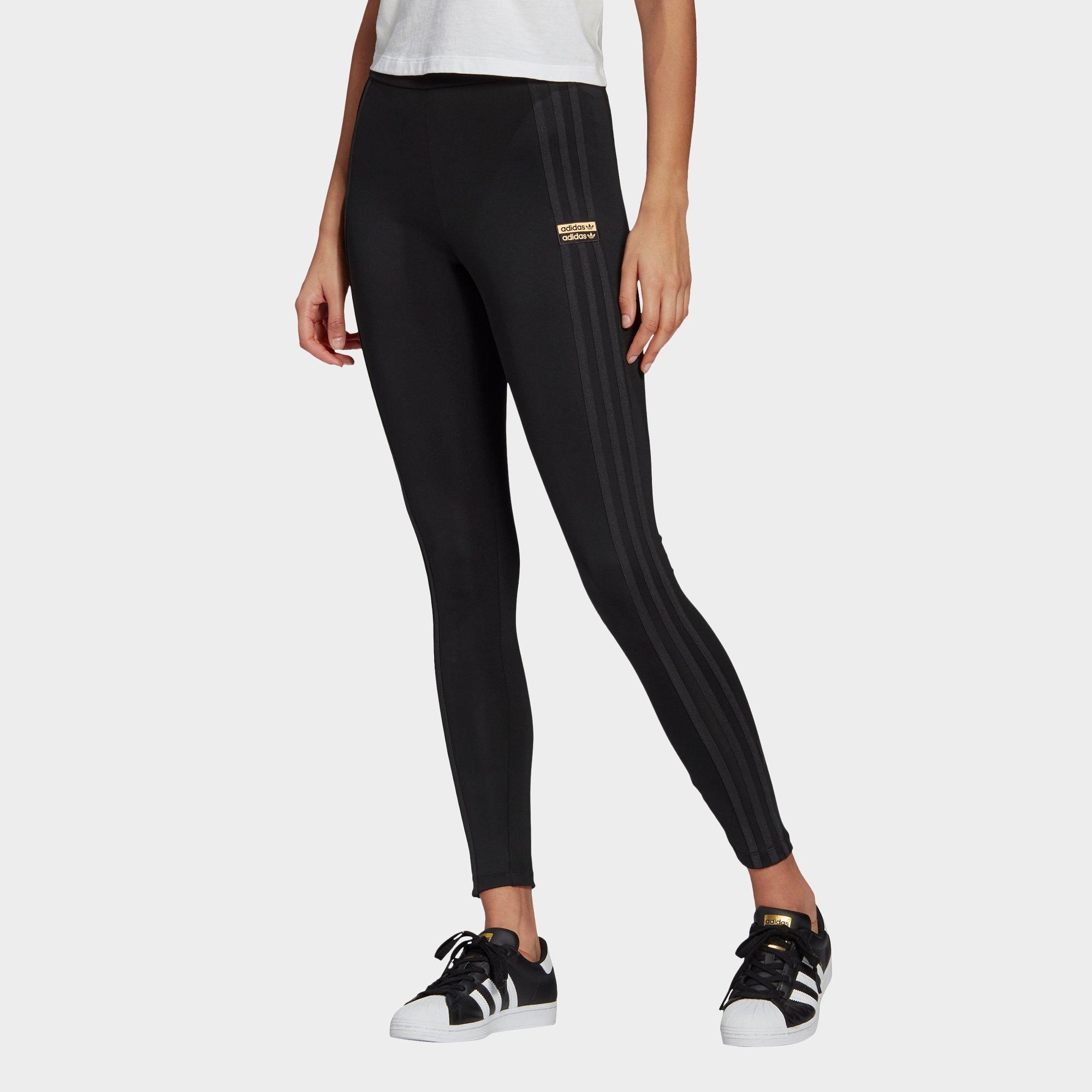 jd adidas 3 stripe leggings