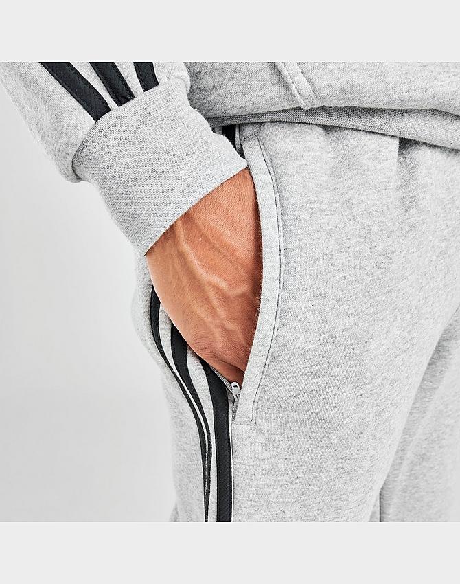688+ Mens Heather Cuffed Sweatpants Back Left Half-Side View Branding Mockups File