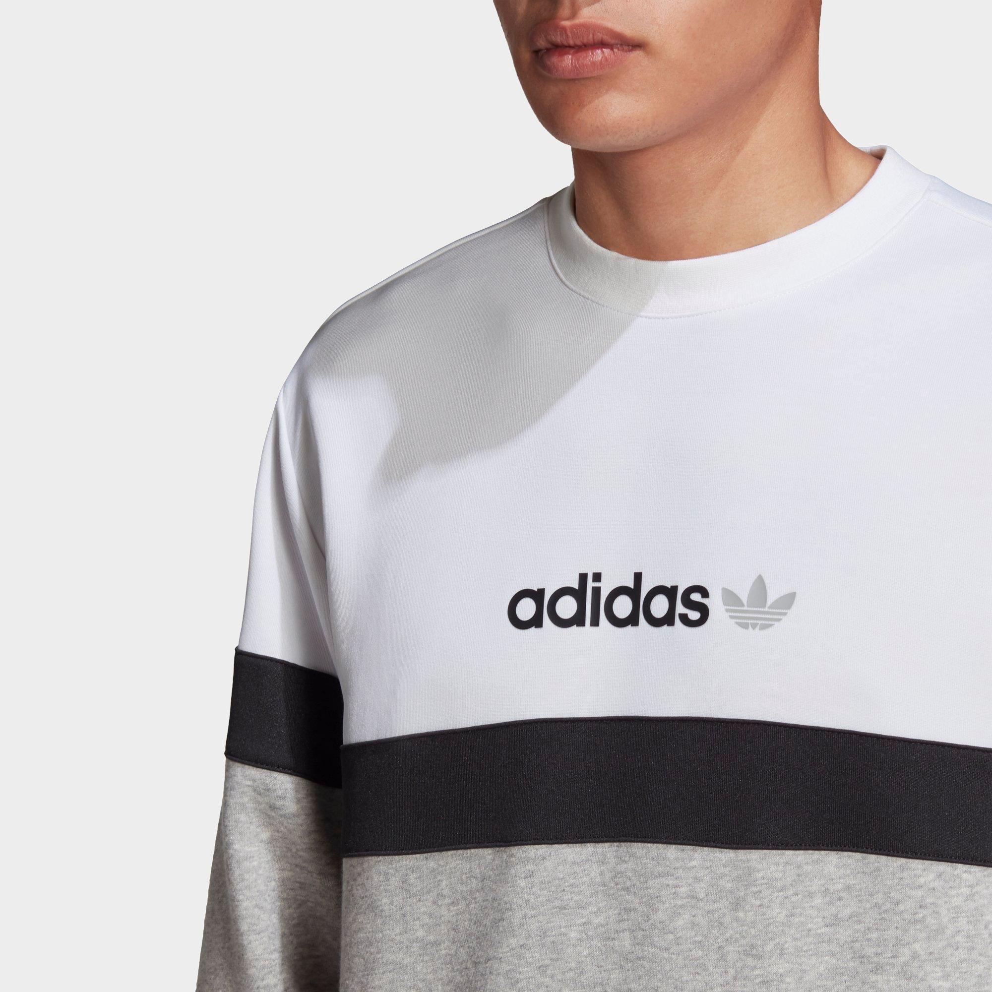 grey and white adidas sweatshirt