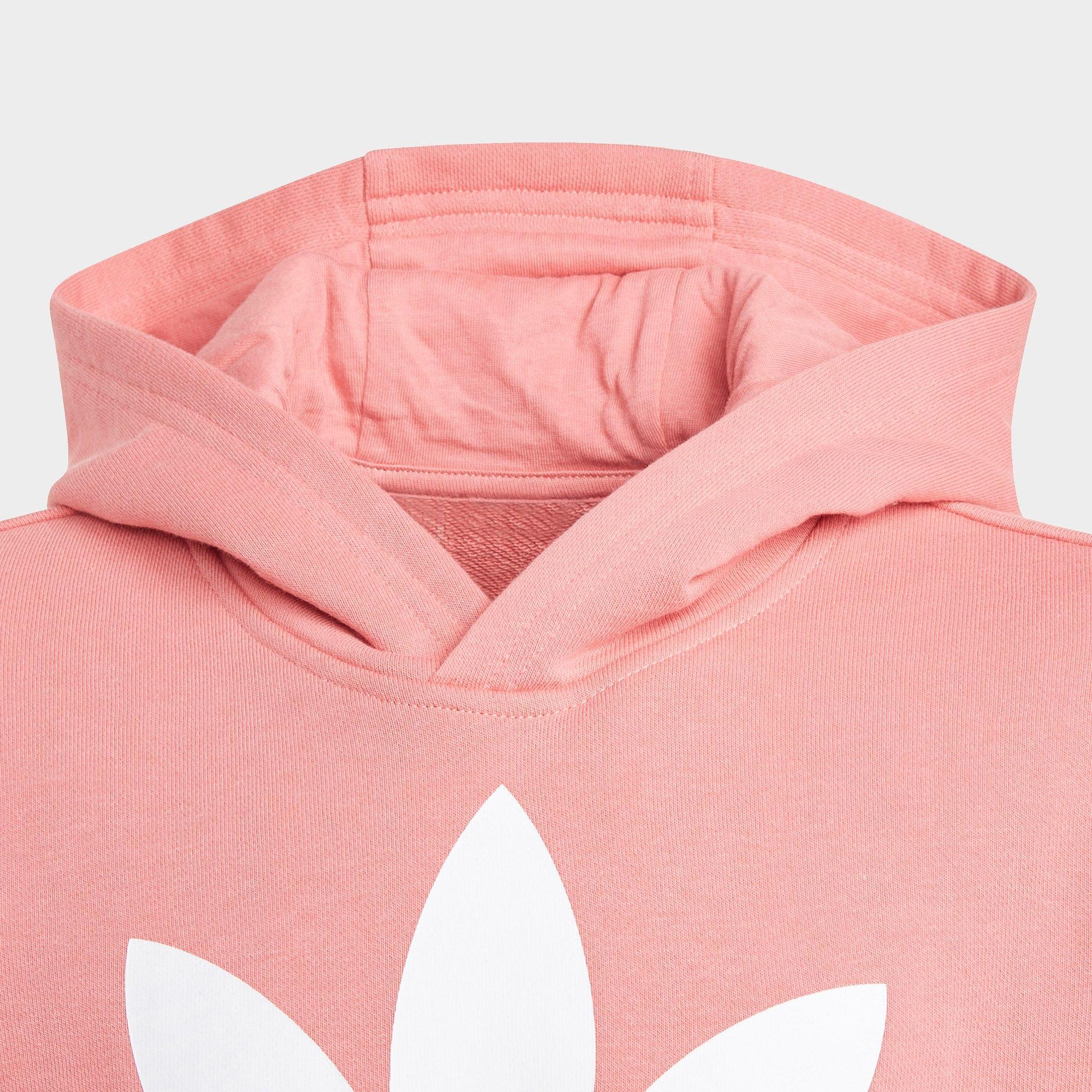 girls adidas trefoil hoodie