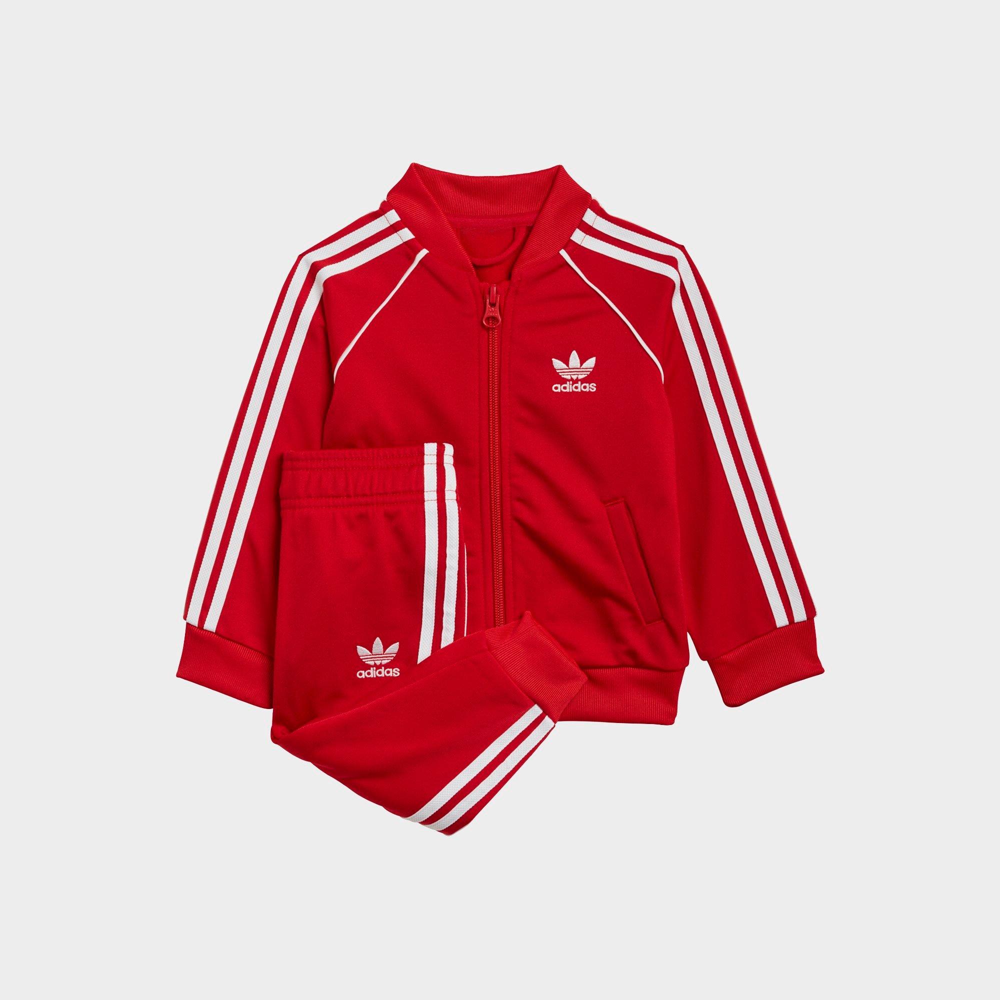 jd red adidas tracksuit