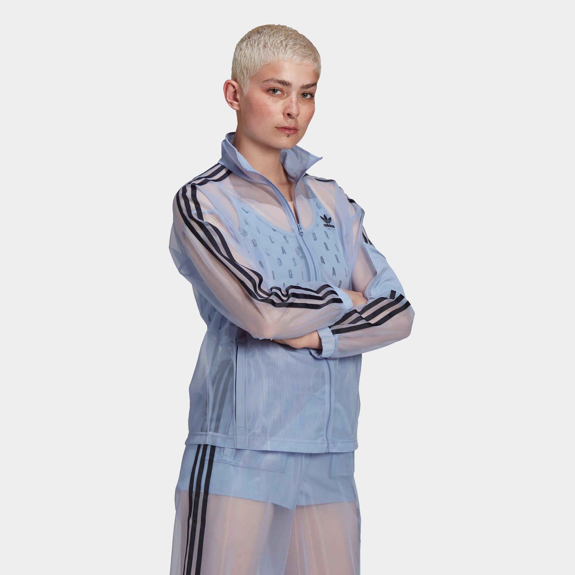 adidas mesh zip up track top