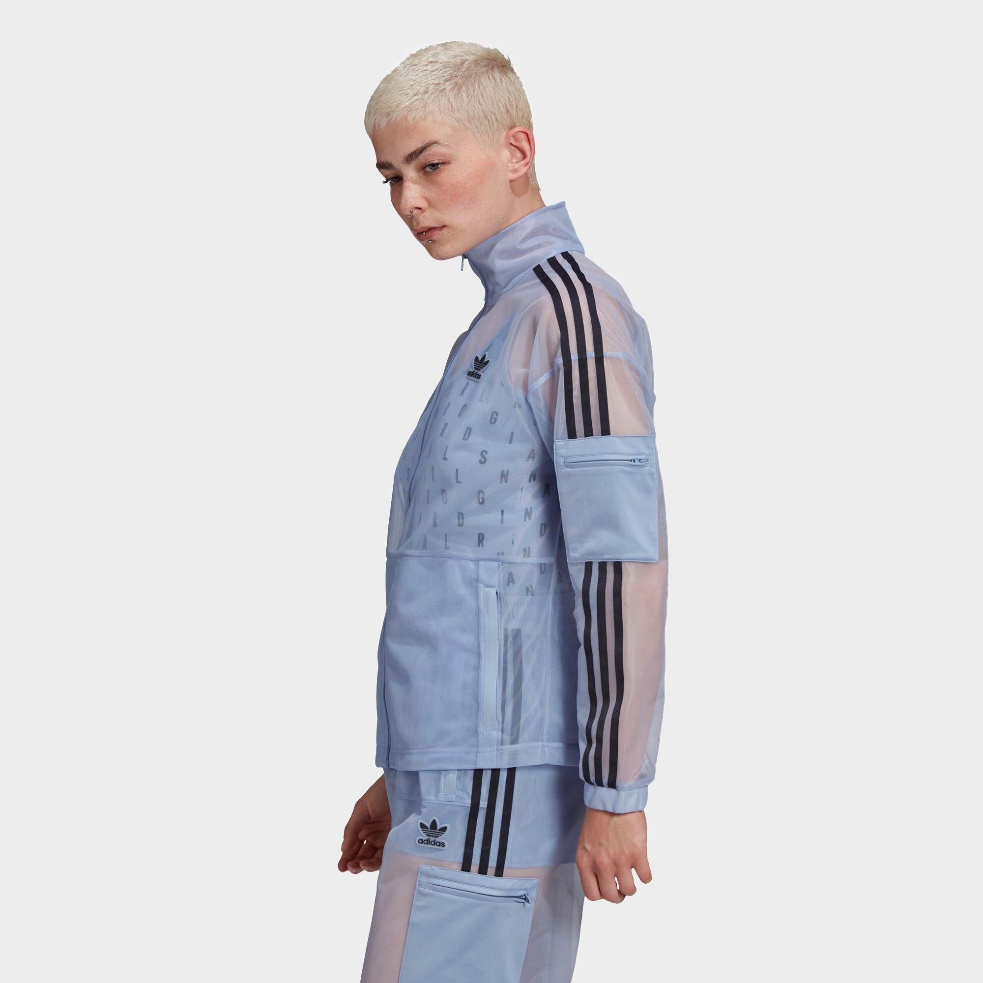 adidas mesh zip up track top