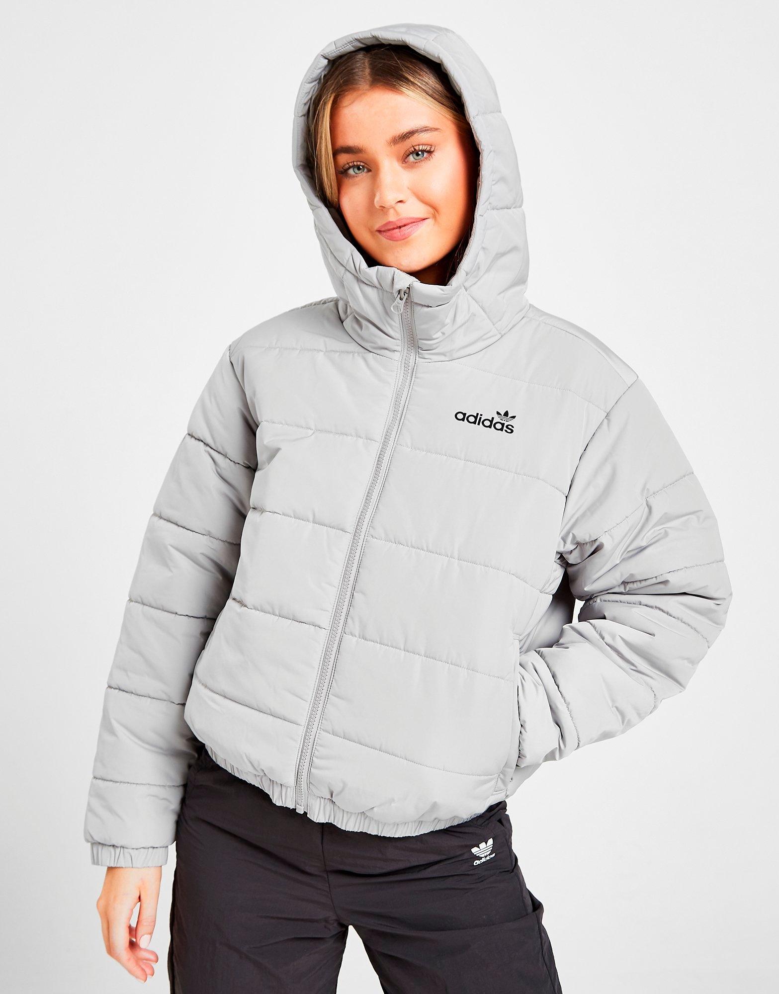 white adidas puffer jacket