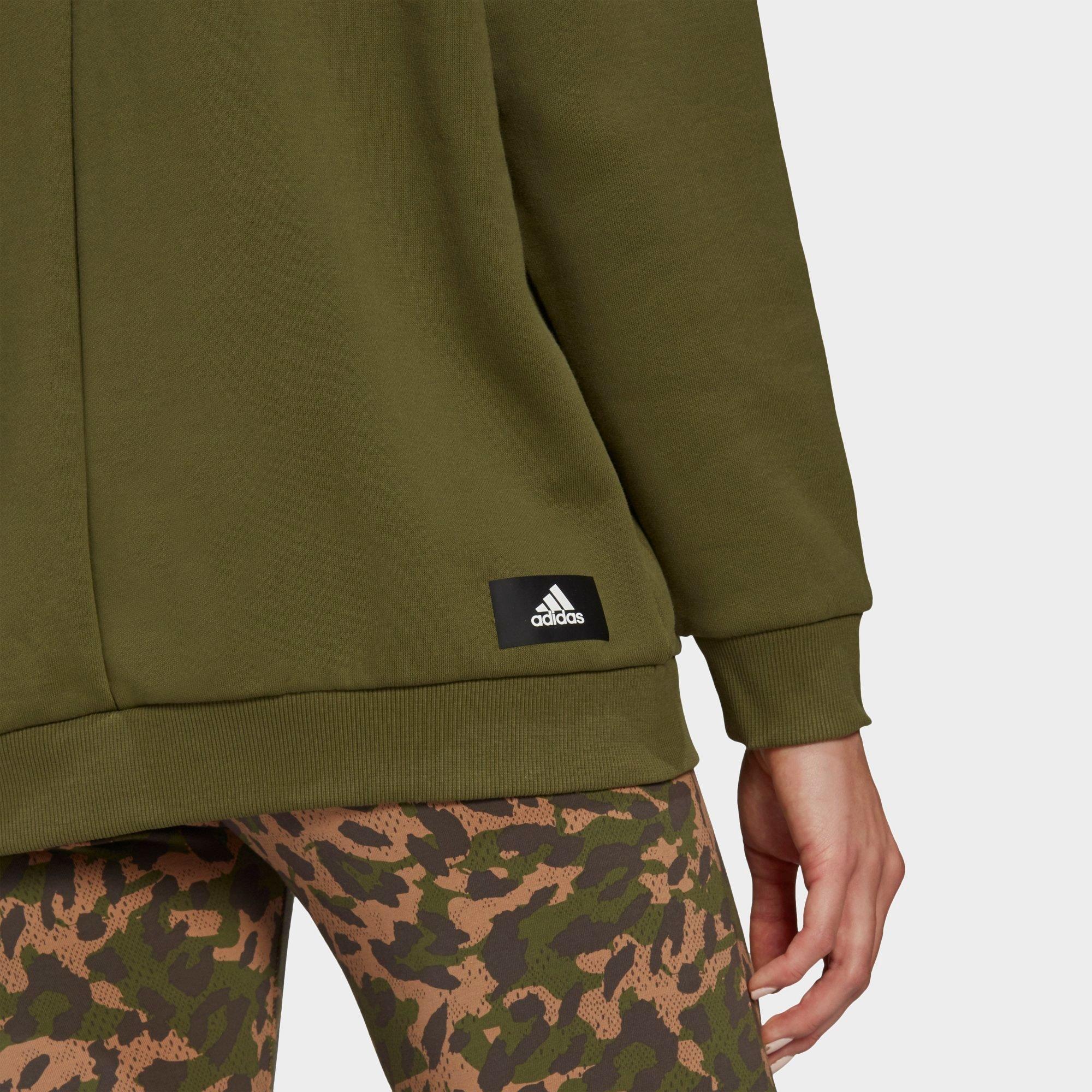 adidas hoodie leopard print