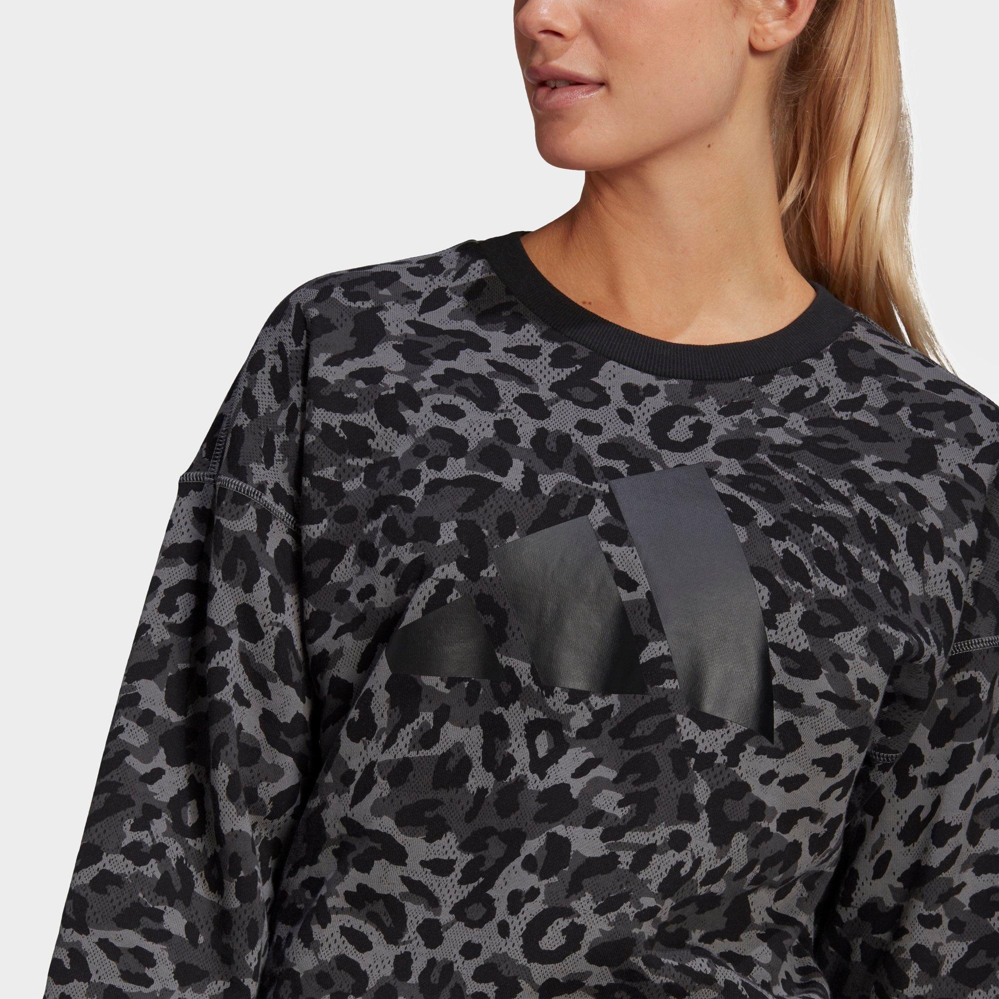 adidas leopard print sweatshirt