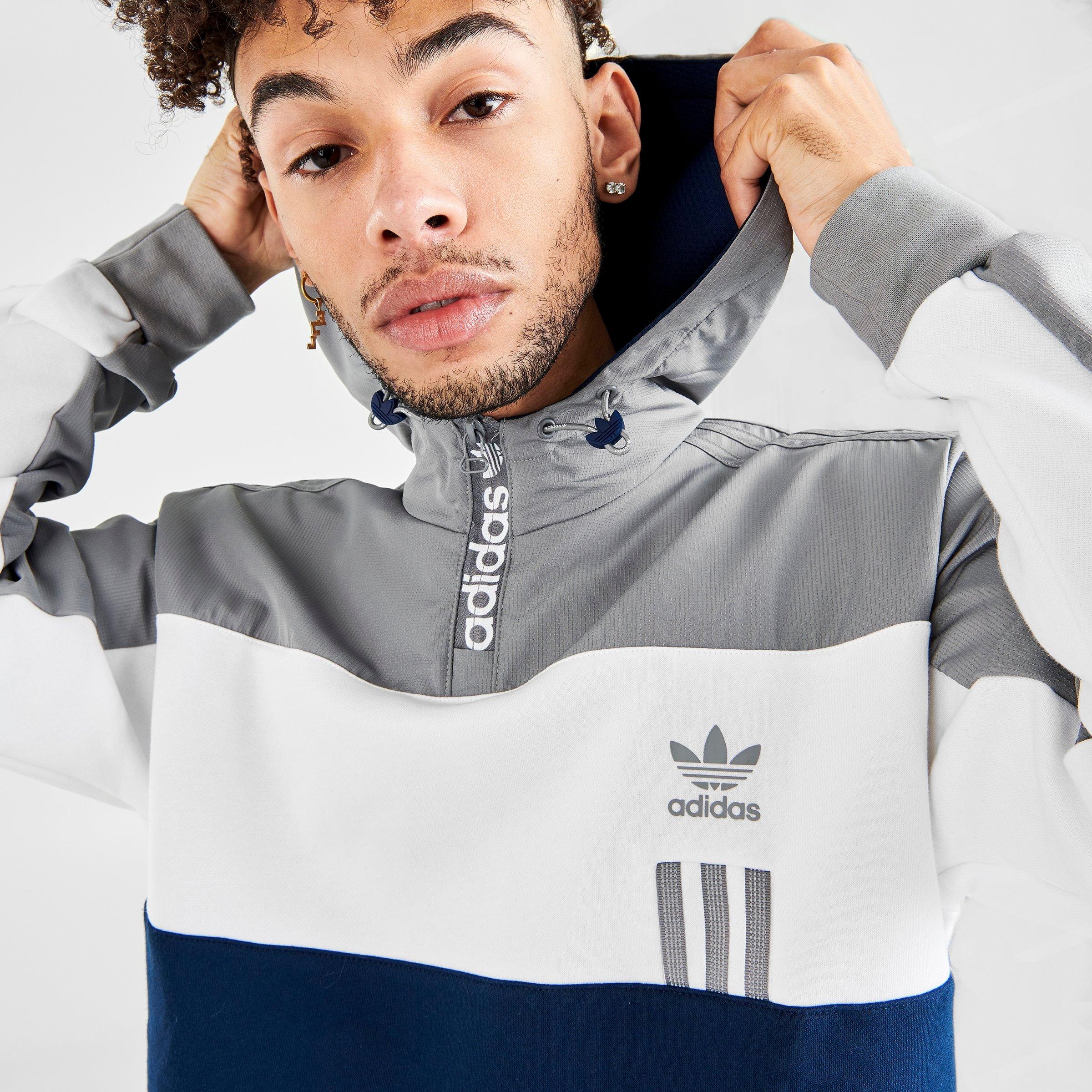 adidas hoodie half zip