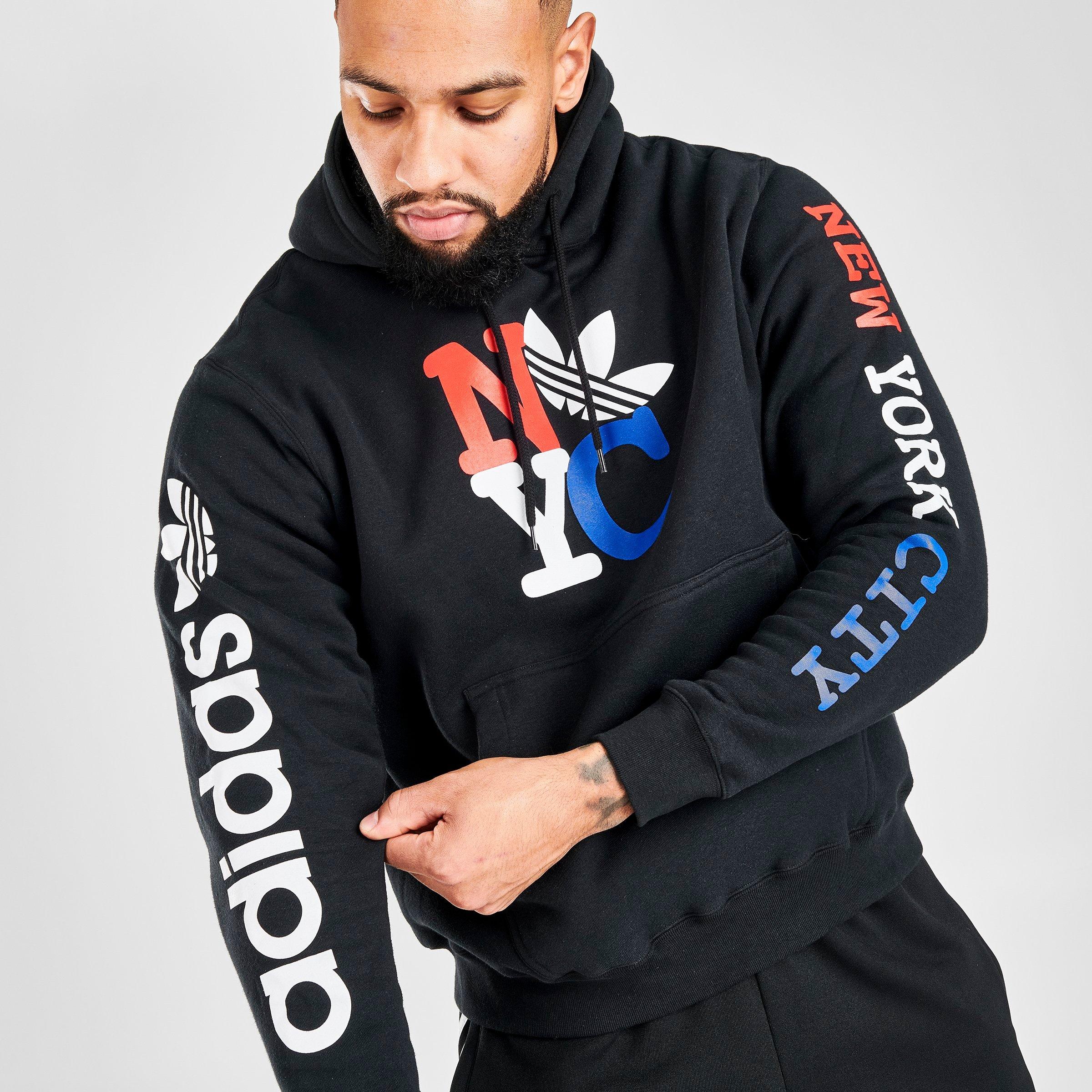 adidas trefoil hoodie sizing