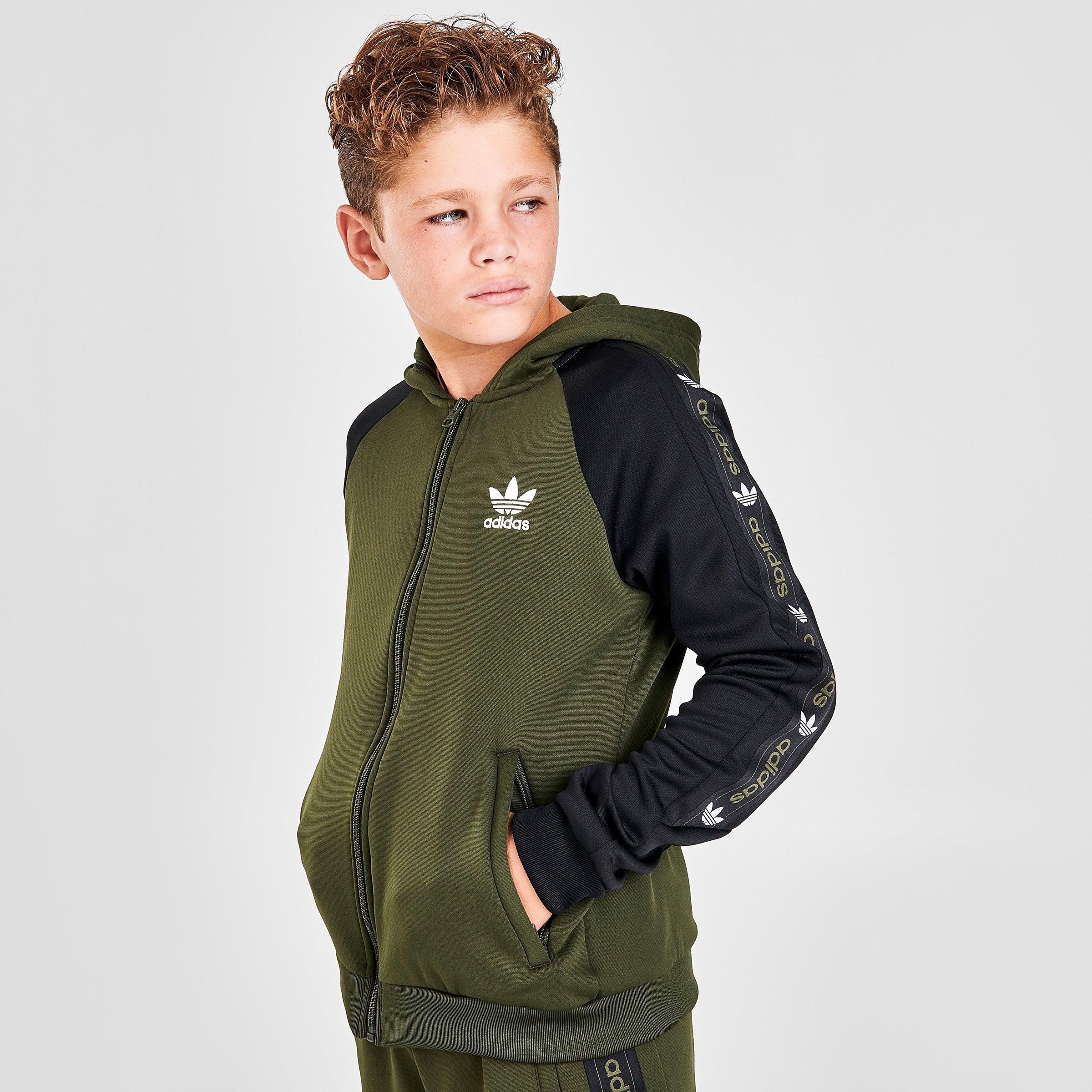 boys black adidas hoodie