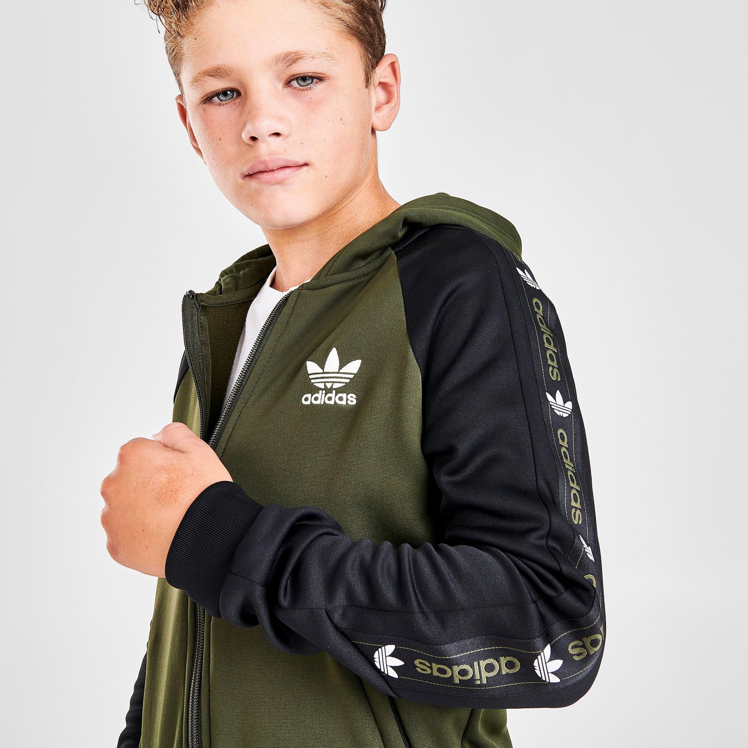 adidas green and black hoodie