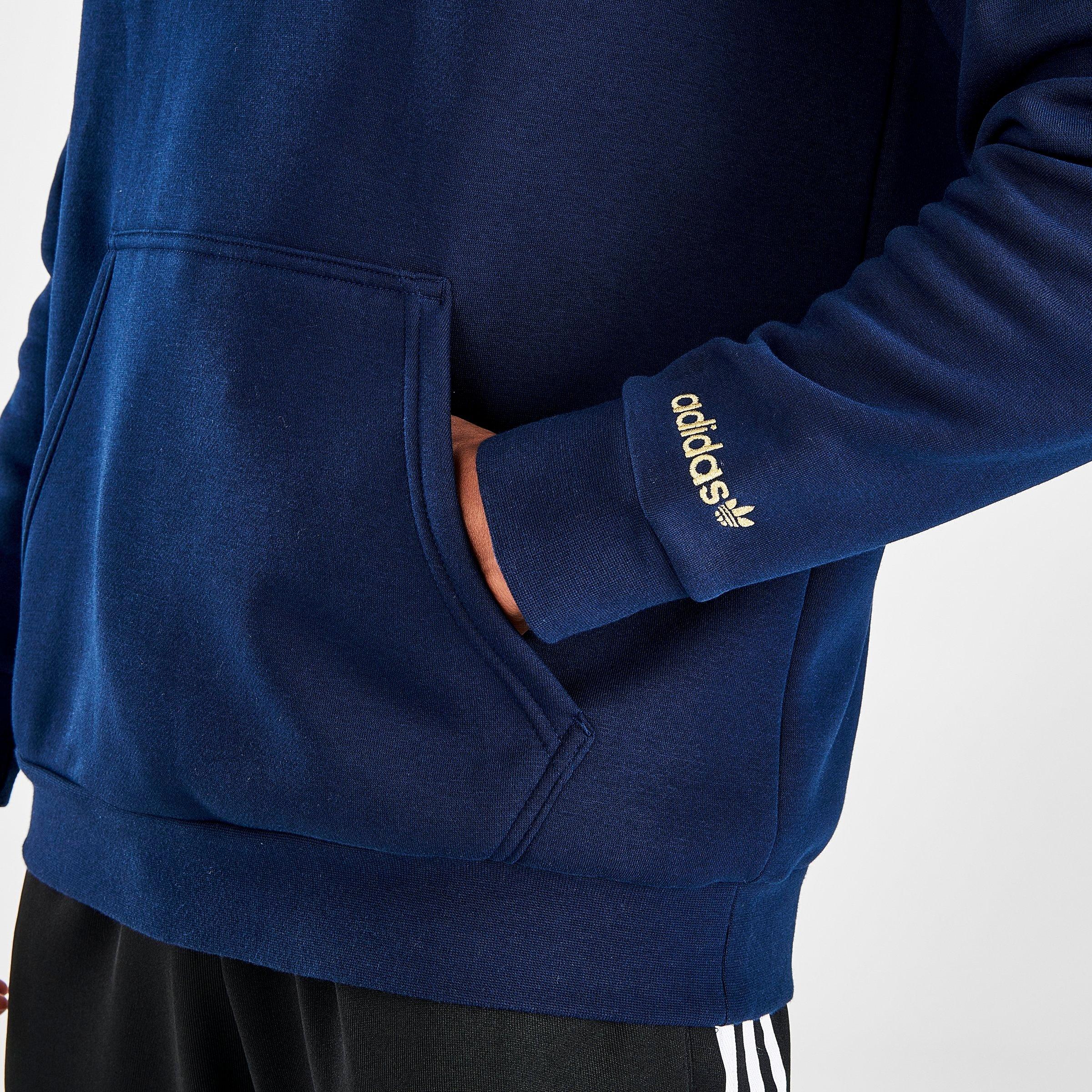 navy adidas hoodie mens
