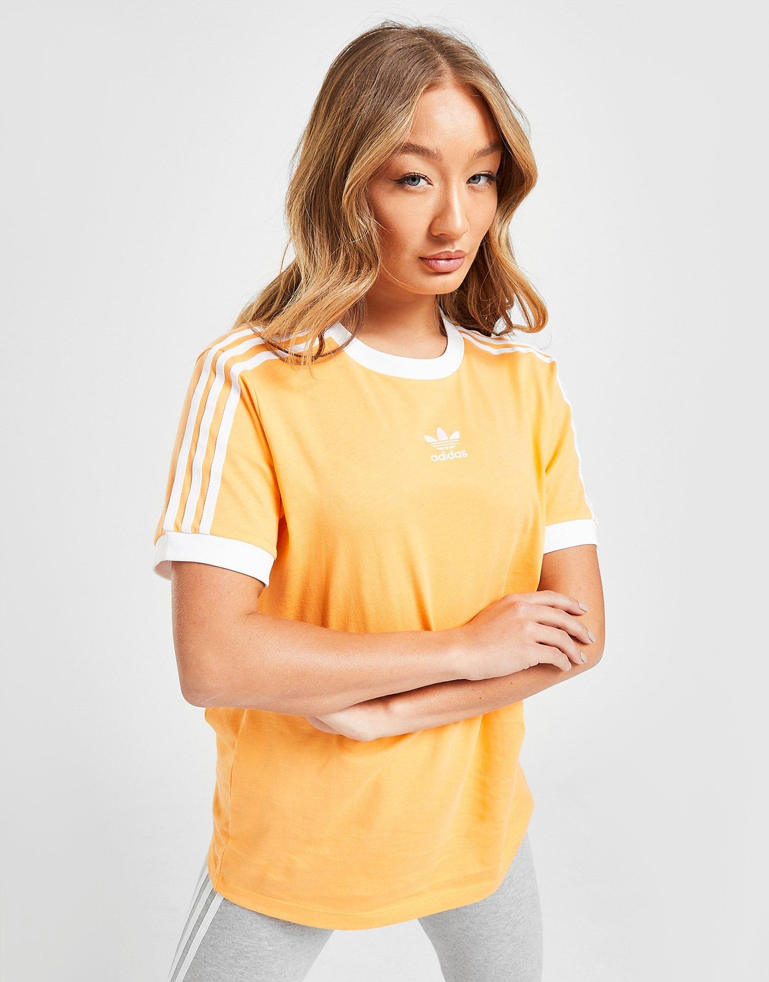 orange adidas t shirt women's