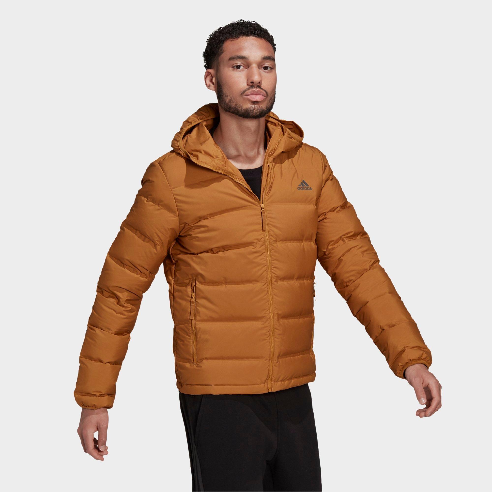 adidas helionic hooded down jacket men's