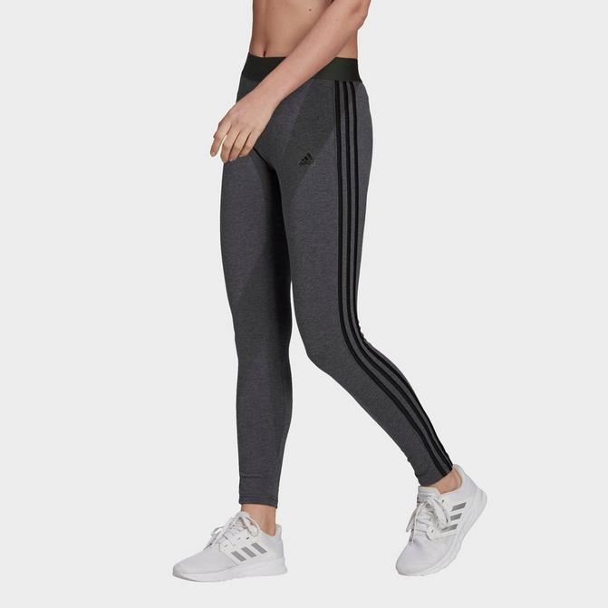 Adidas Womens LOUNGEWEAR Essentials 3-Stripes Leggings Black Size Small NEW