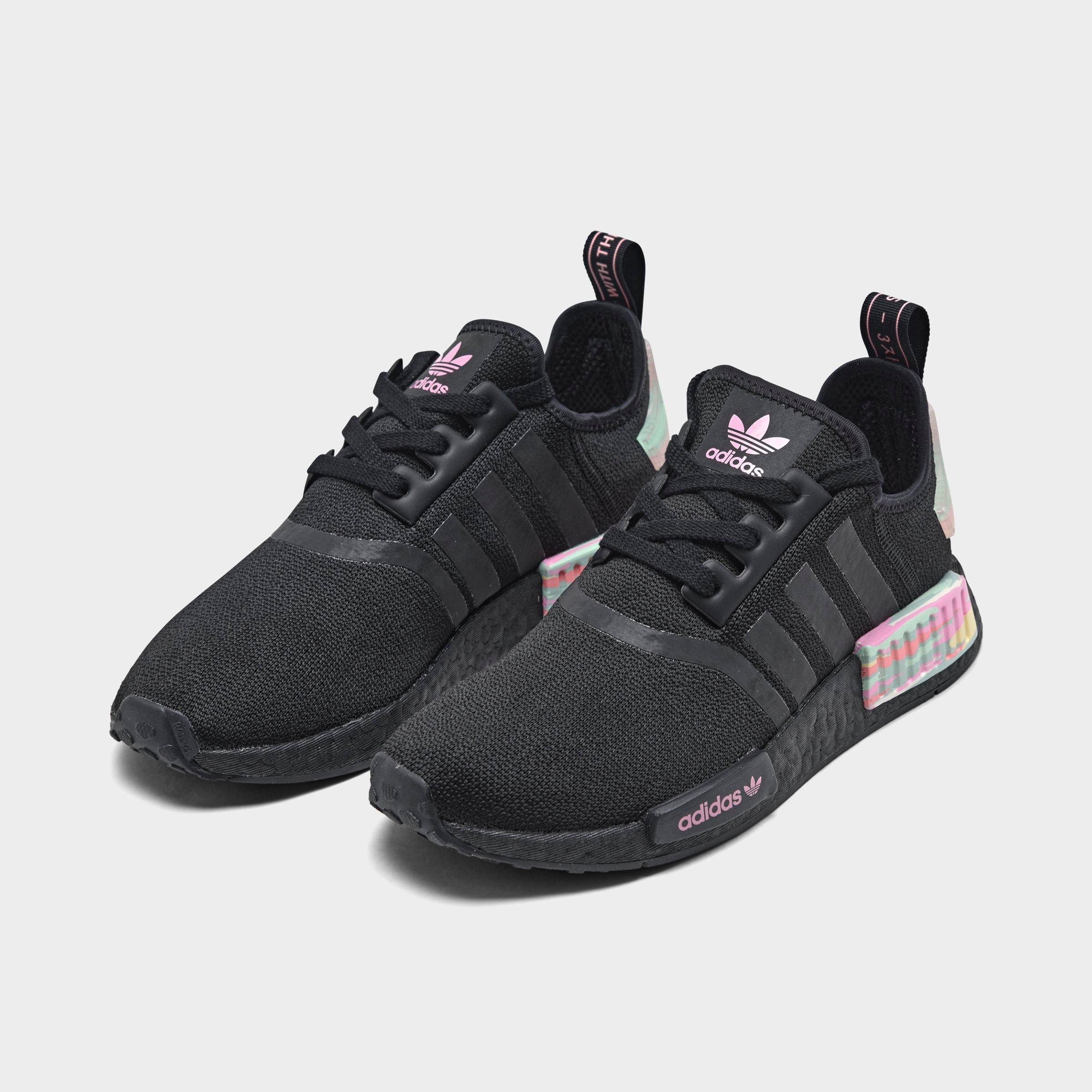adidas originals nmd r1 sneakers in black and pink