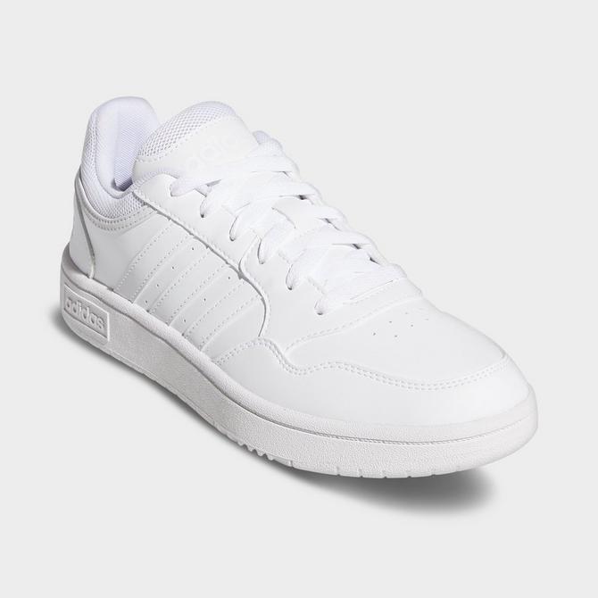 Adidas Women's Hoops 3.0 Low Sneakers (White/Grey/Gum) - Size 6.0 M