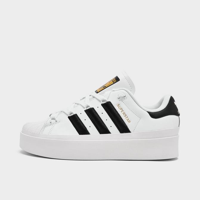 adidas Superstar Bonega platform sneakers in black and white