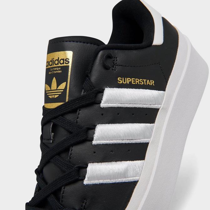 adidas Superstar Bonega platform sneakers in black and white