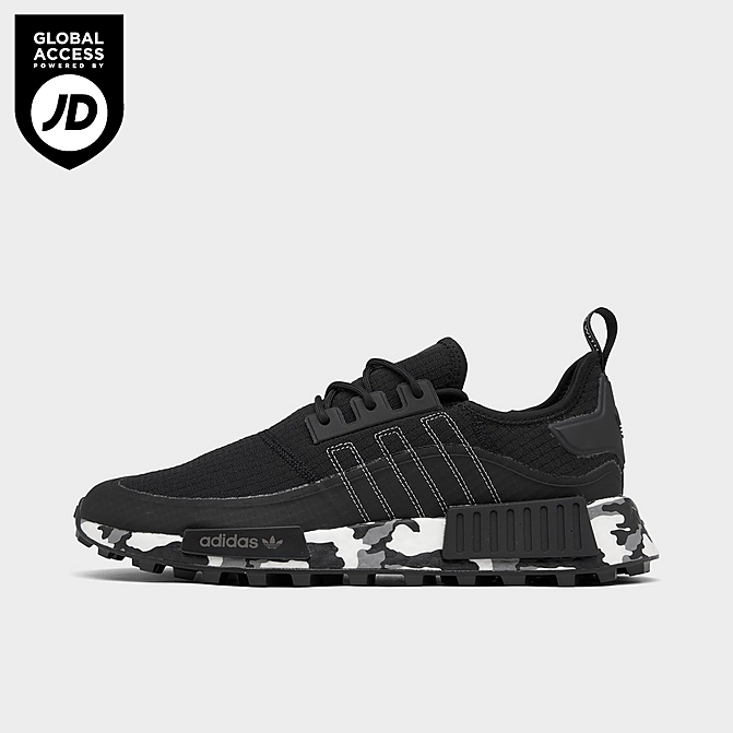 Right view of Men's adidas Originals NMD R1 TR Running Shoes in Core Black Click to zoom