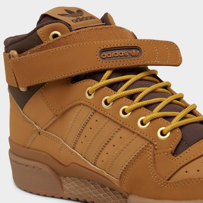 Adidas Originals Forum Mid Sneakers in Light Brown