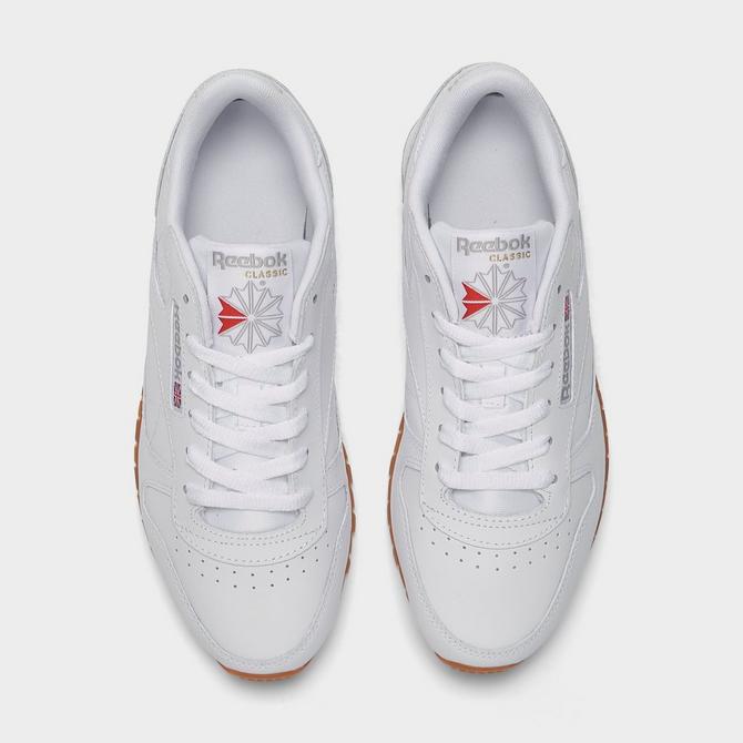 Reebok classic leather white cheap gum womens