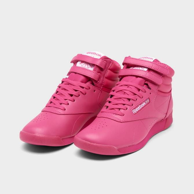 Hot pink high sales top reeboks