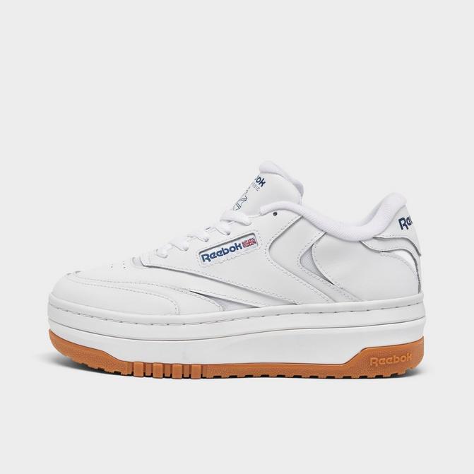 White platform sneakers store reebok