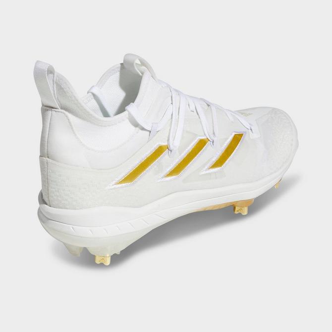 Adidas Men's Adizero Afterburner 9 Nwv AC Metal Baseball Cleats, Size 11, Yellow/Pink