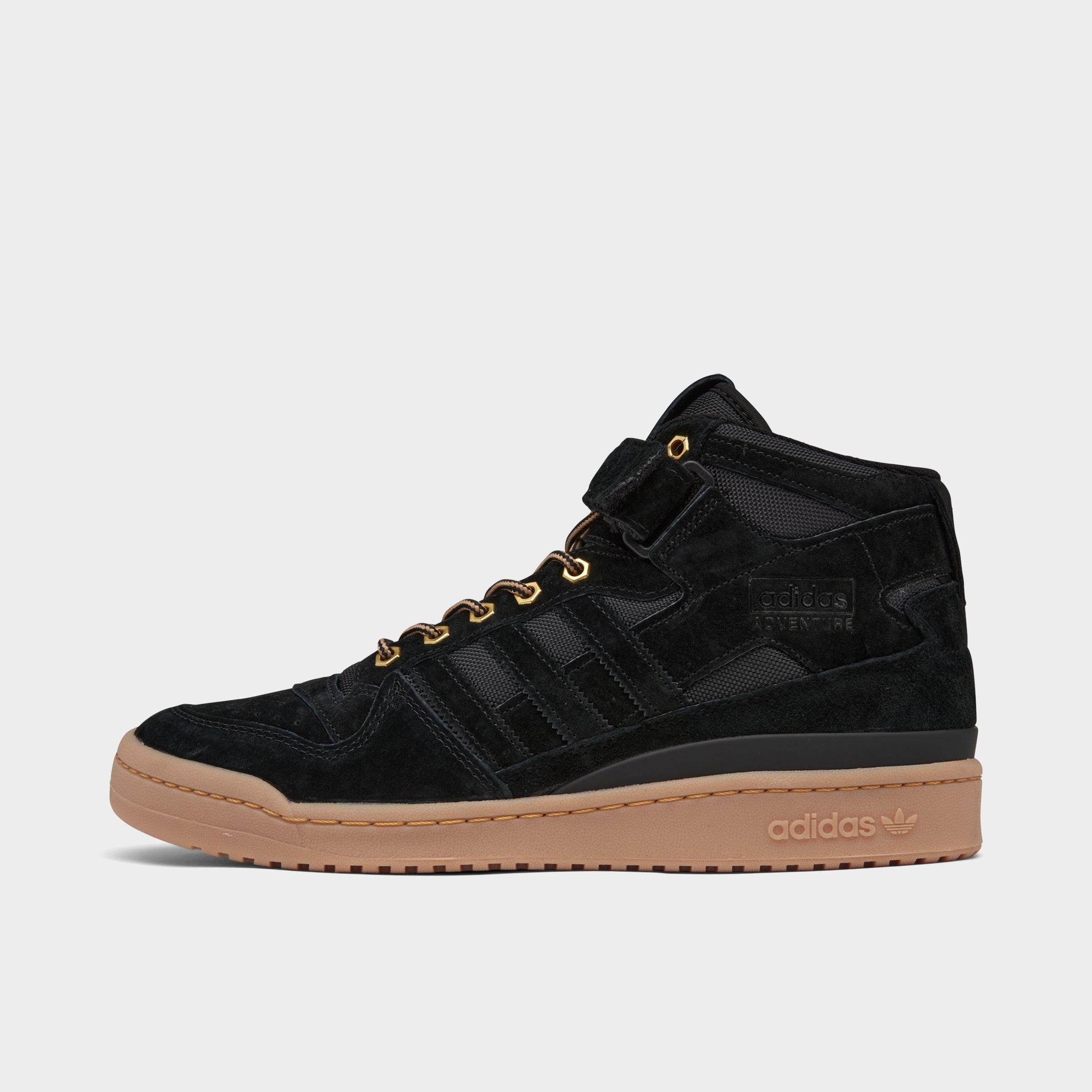 forum mid shoes adidas black