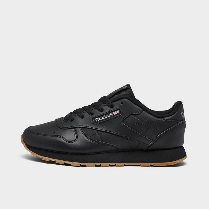 Reebok classic black kids on sale