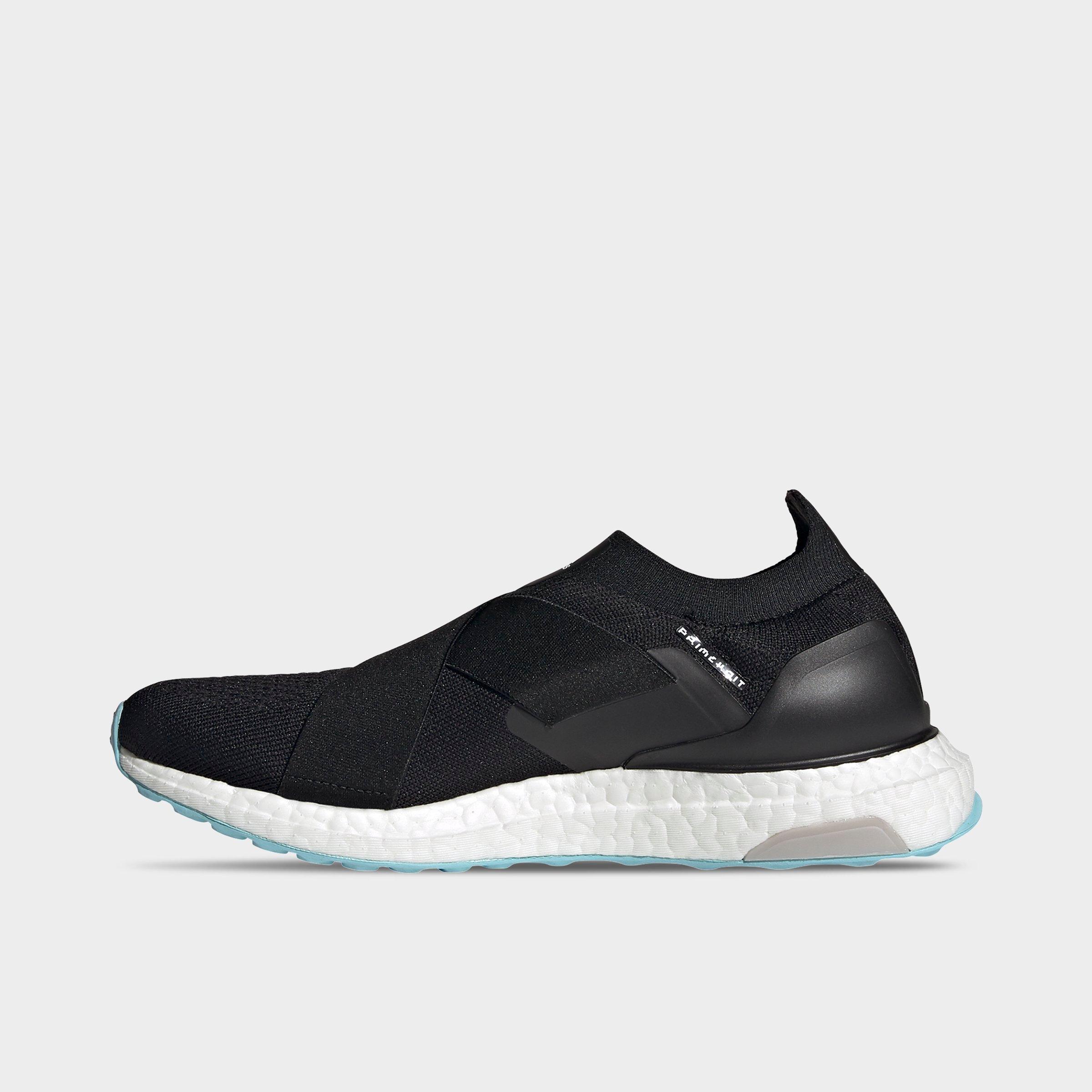 black slip on running shoes