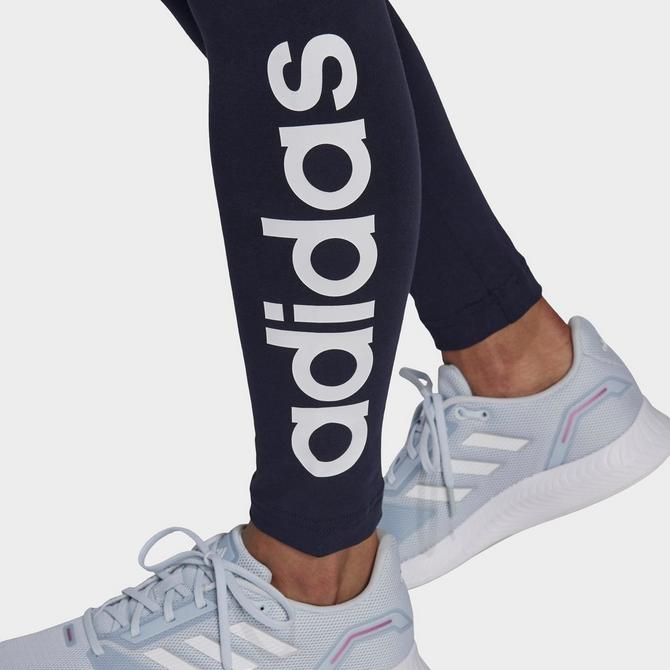 adidas ESSENTIALS HIGH-WAISTED LOGO LEGGINGS - Grey