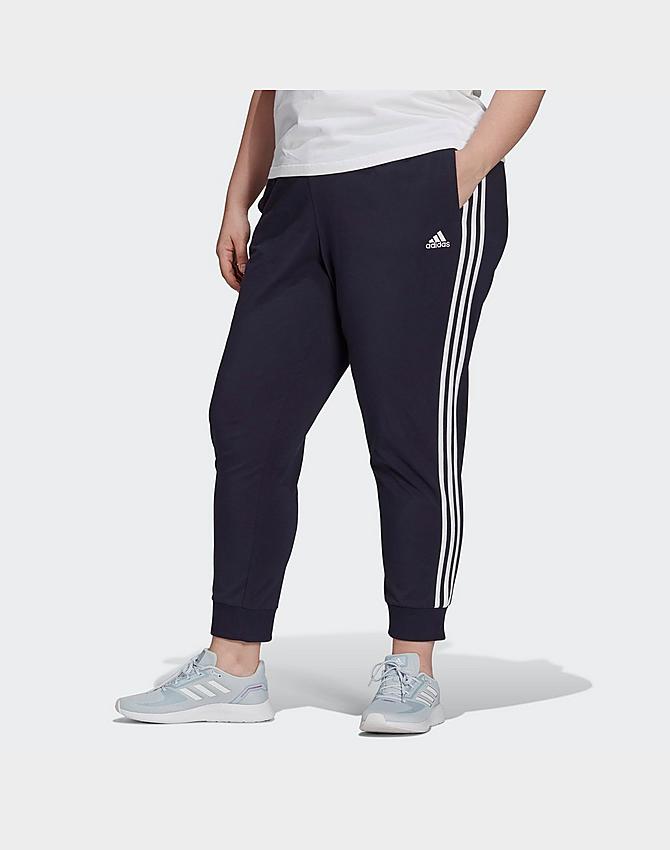 Women's adidas Essentials 3-Stripes Single Jersey Jogger Pants ... Women's adidas Essentials 3-Stripes Single Jersey Jogger Pants ...