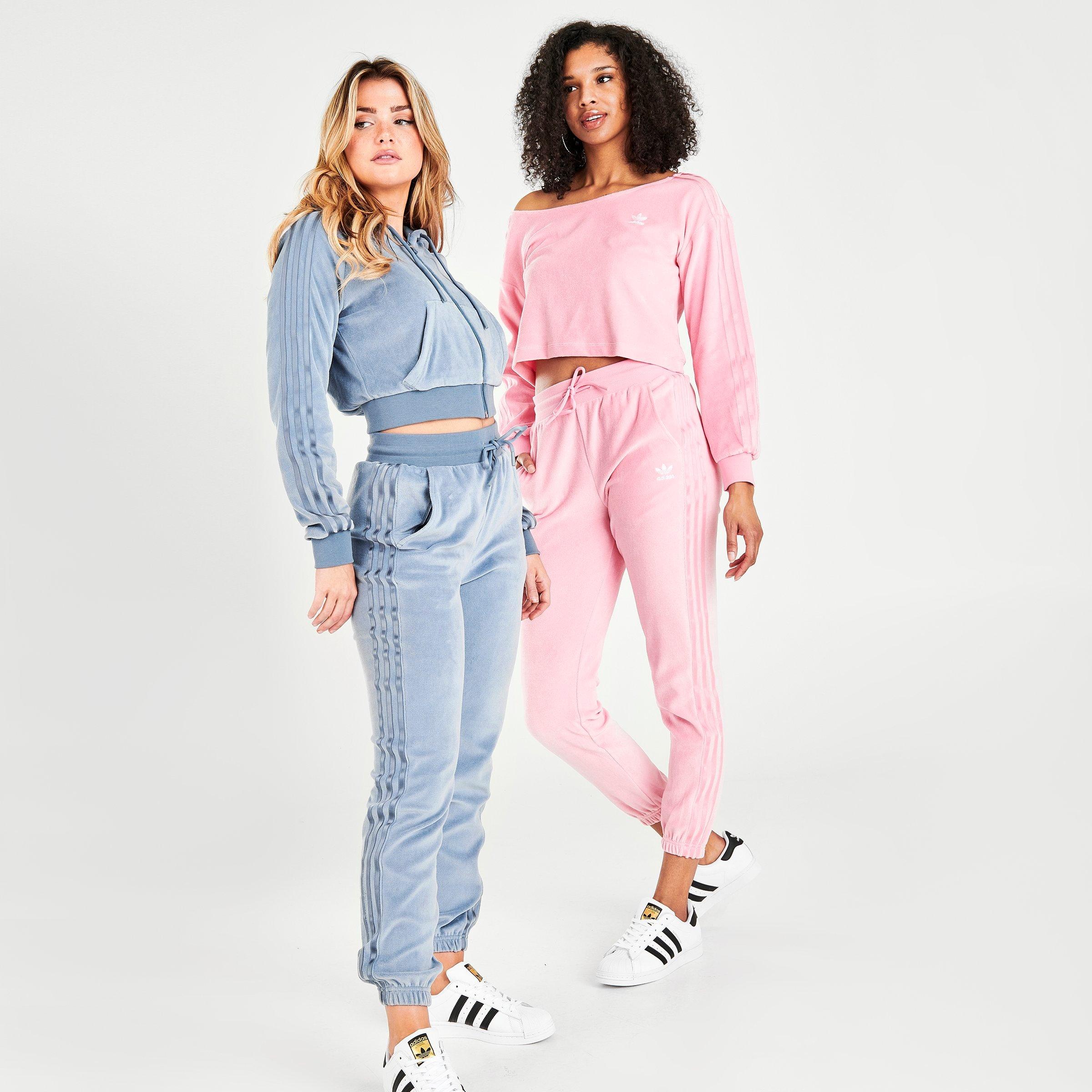 velour pants adidas