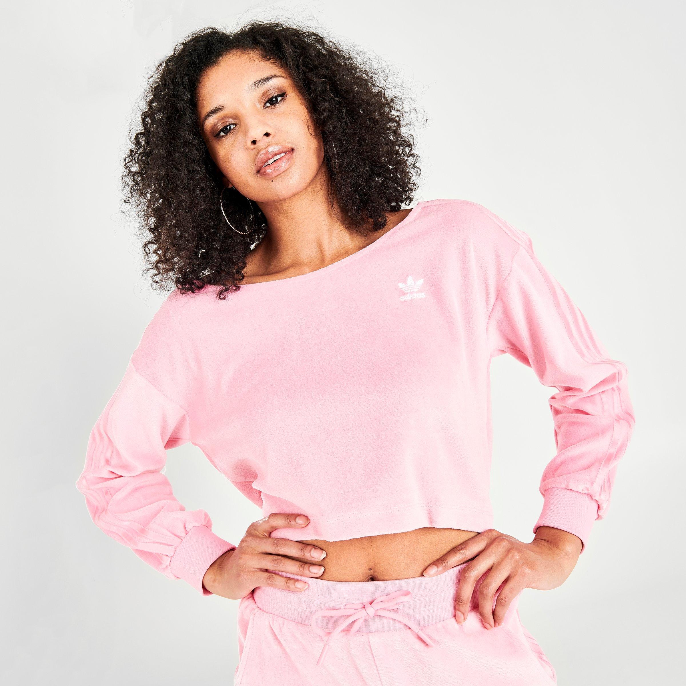 adidas off shoulder sweatshirt