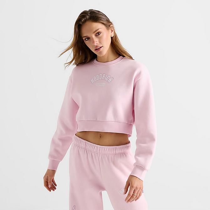 Women's Hoodrich Cherish Bling Cropped Crewneck Sweatshirt Women's Hoodrich Cherish Bling Cropped Crewneck Sweatshirt