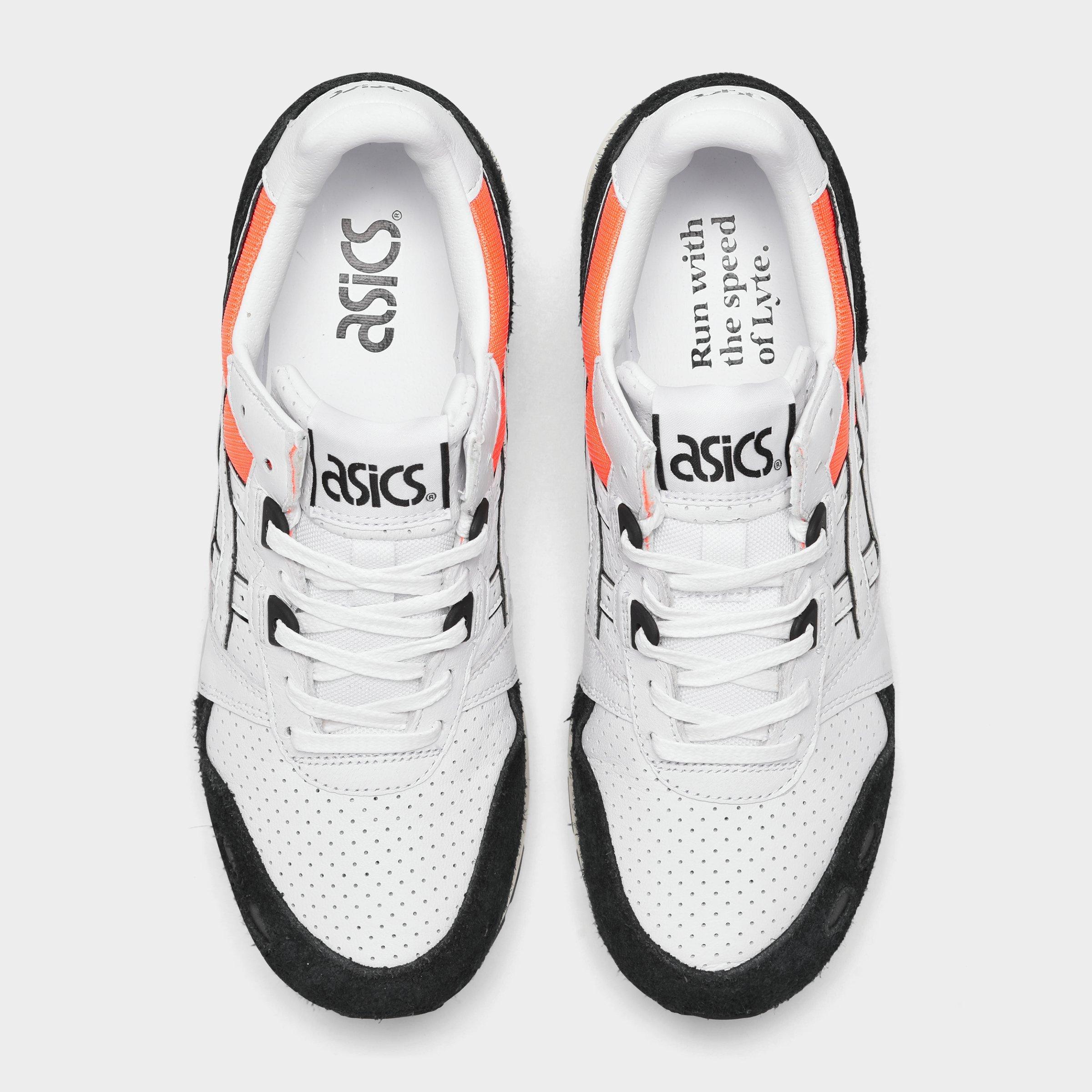 asics gel lyte white orange