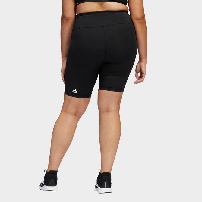 adidas plus size biker shorts