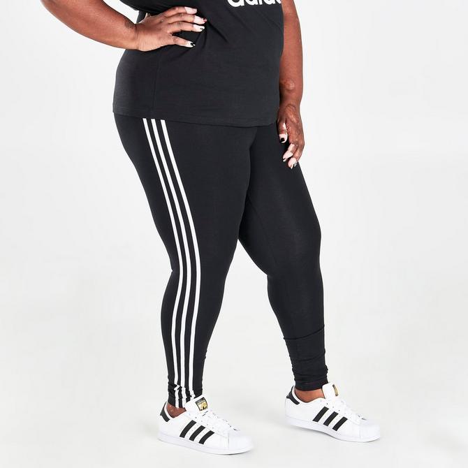 Women s adidas Originals Trefoil 3 Stripes Leggings Plus Size