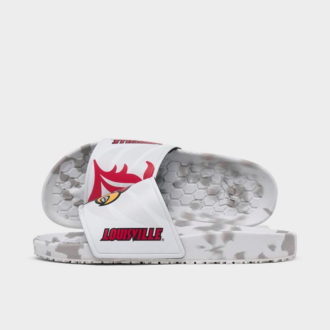 Hype Co. Louisville Cardinals College Slydr Pro Slide Sandals Black/Red/White