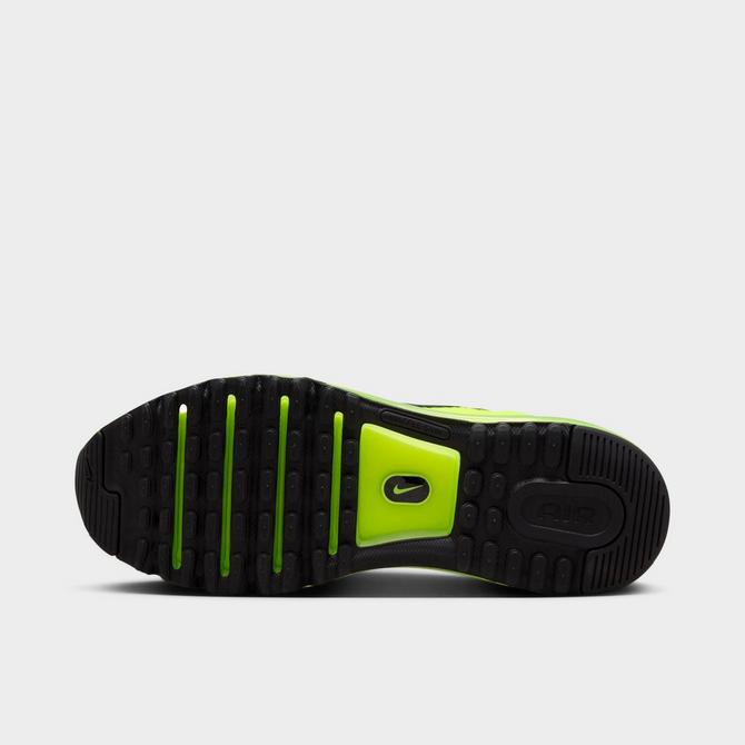Bottom view of Men's Nike Air Max 2013 Casual Shoes in Volt/Cyber/Black Click to zoom